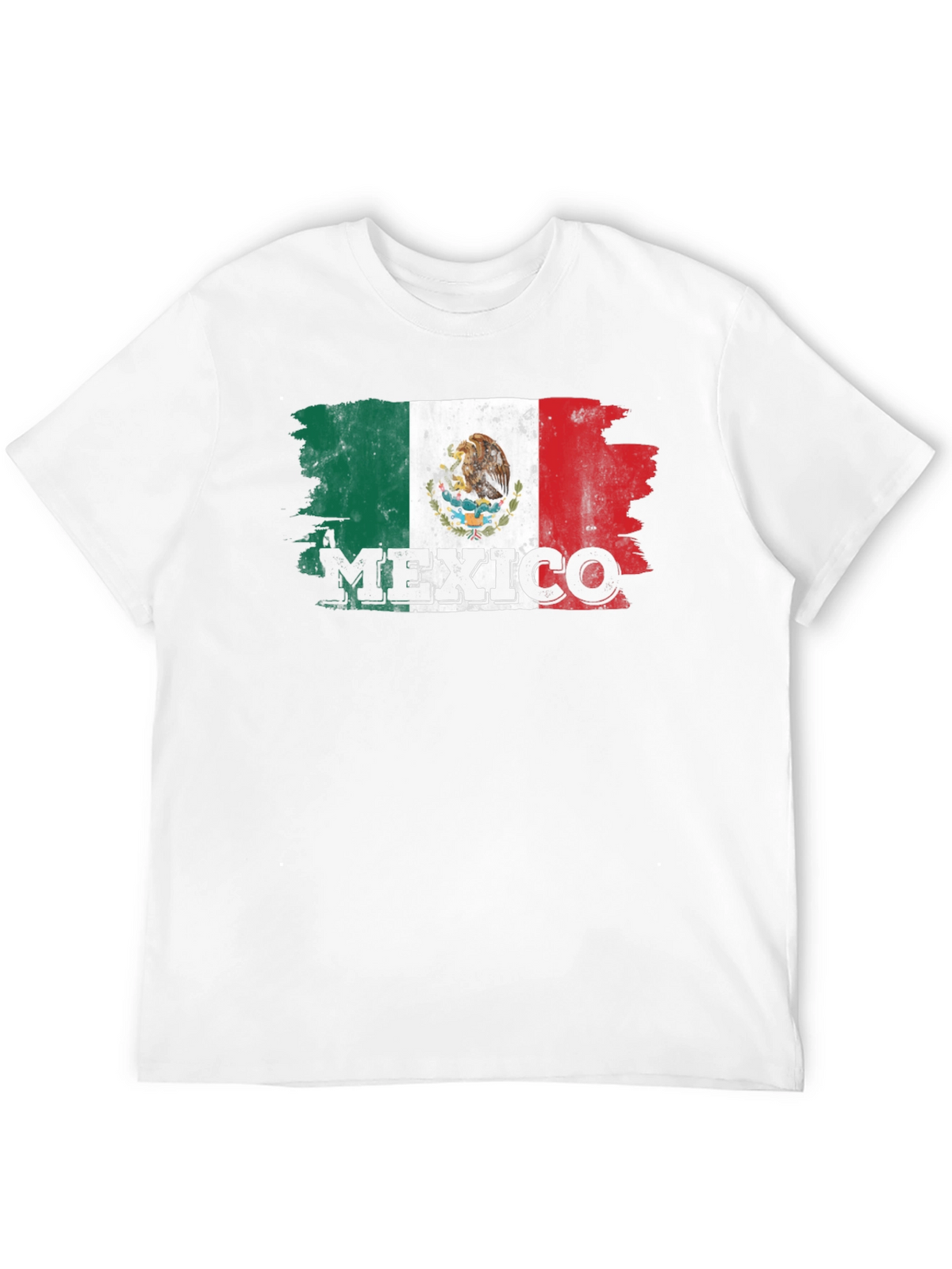 Mexico Flag T-Shirt - Distressed Graphic Tee