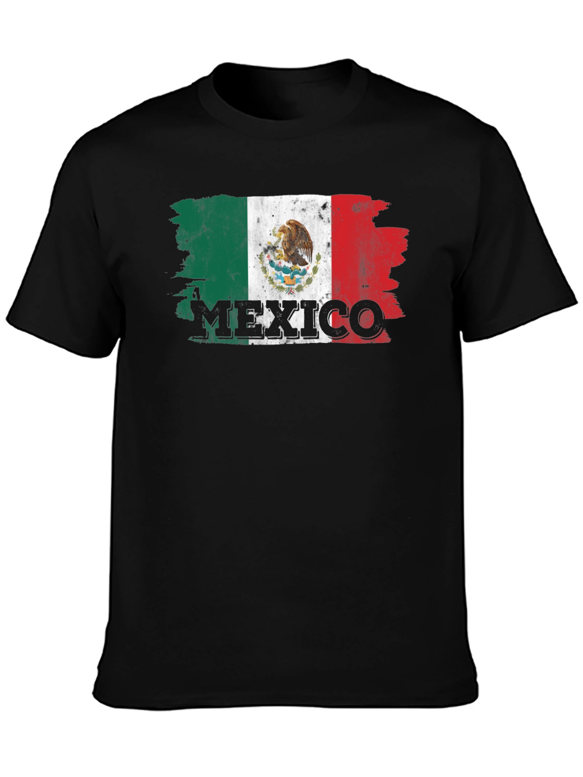Mexico Flag T-Shirt - Distressed Graphic Tee