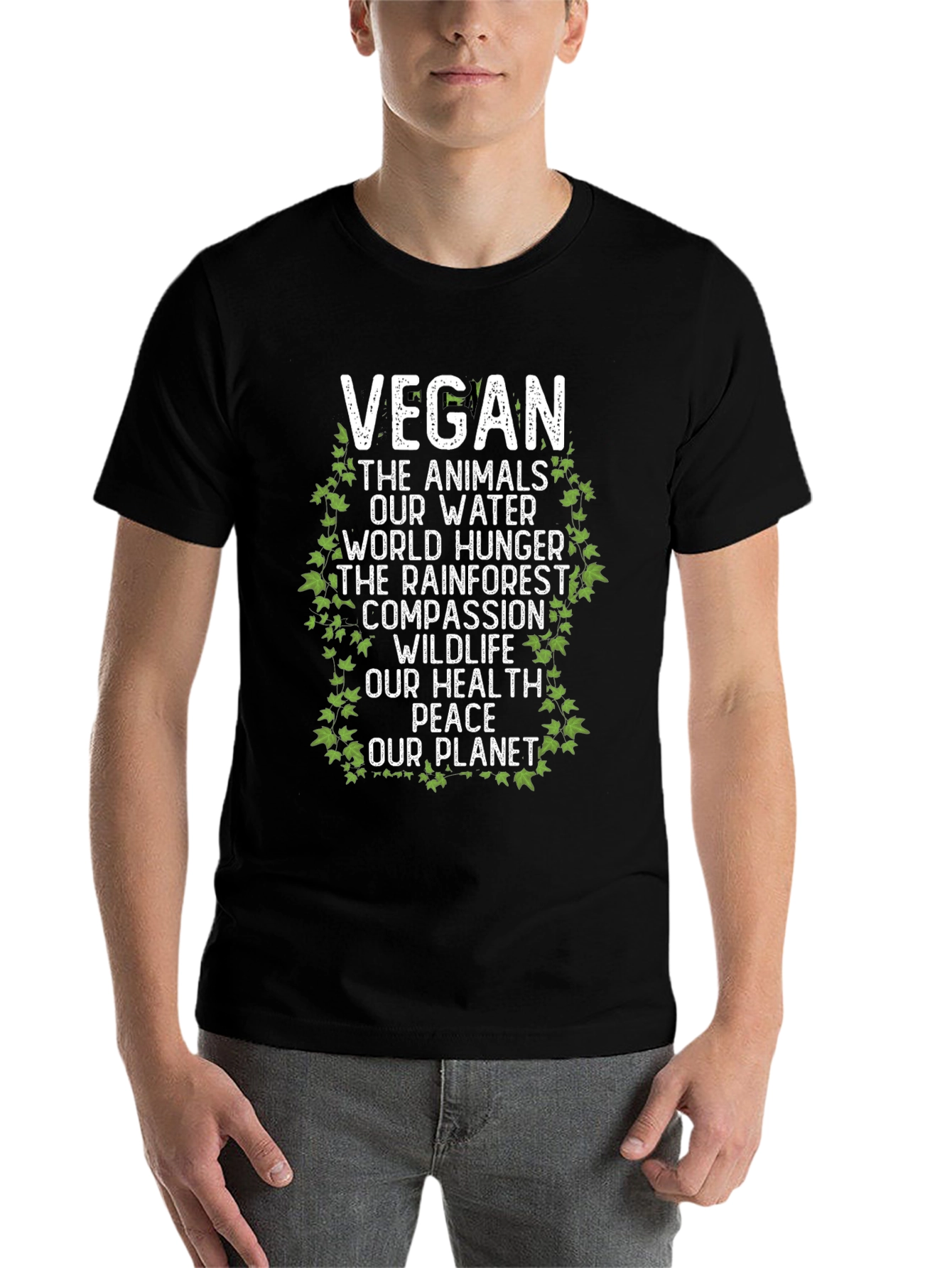 Vegan T-Shirt - Animals Water Planet
