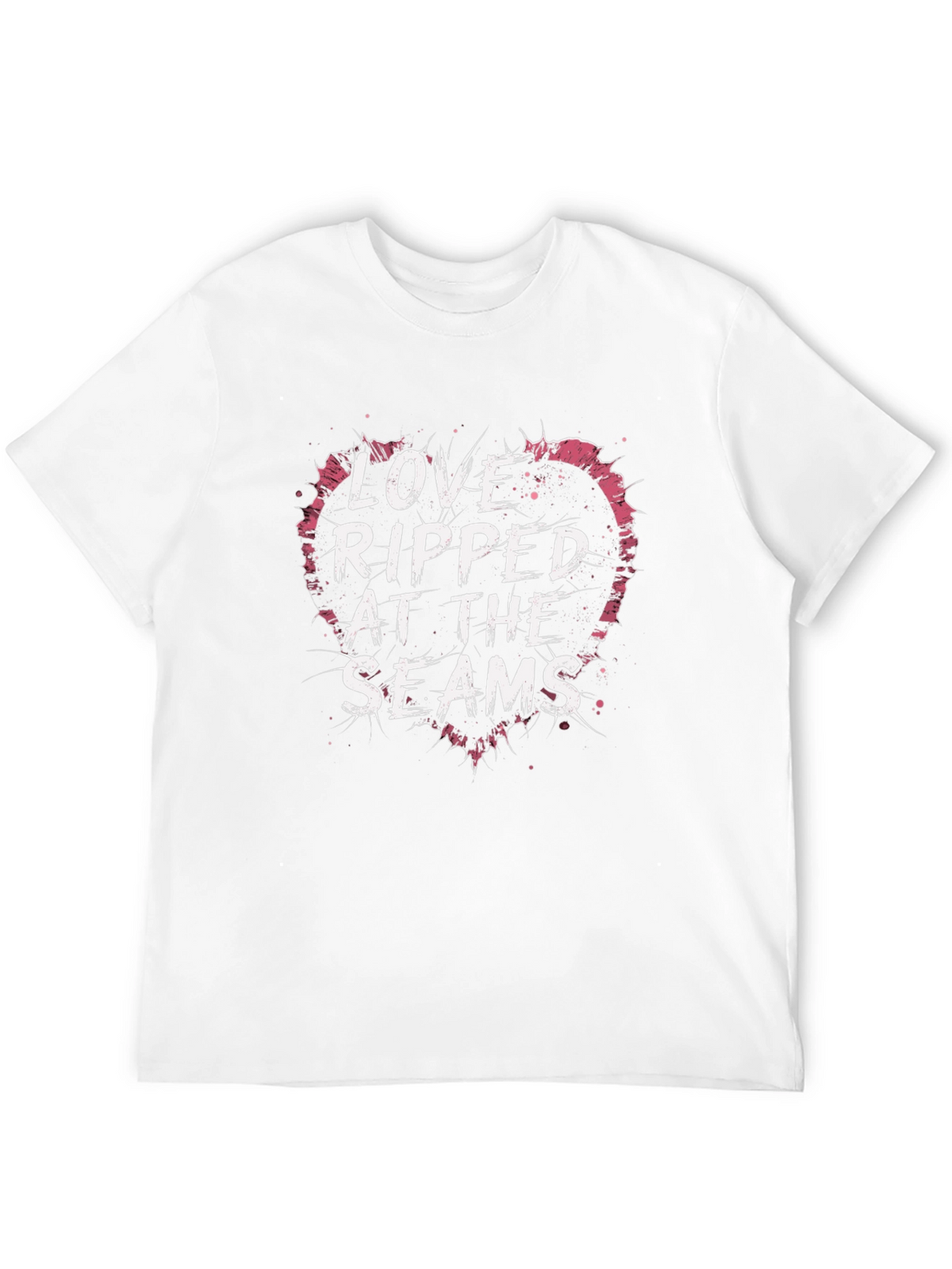 Love Ripped at the Seams Black T-Shirt