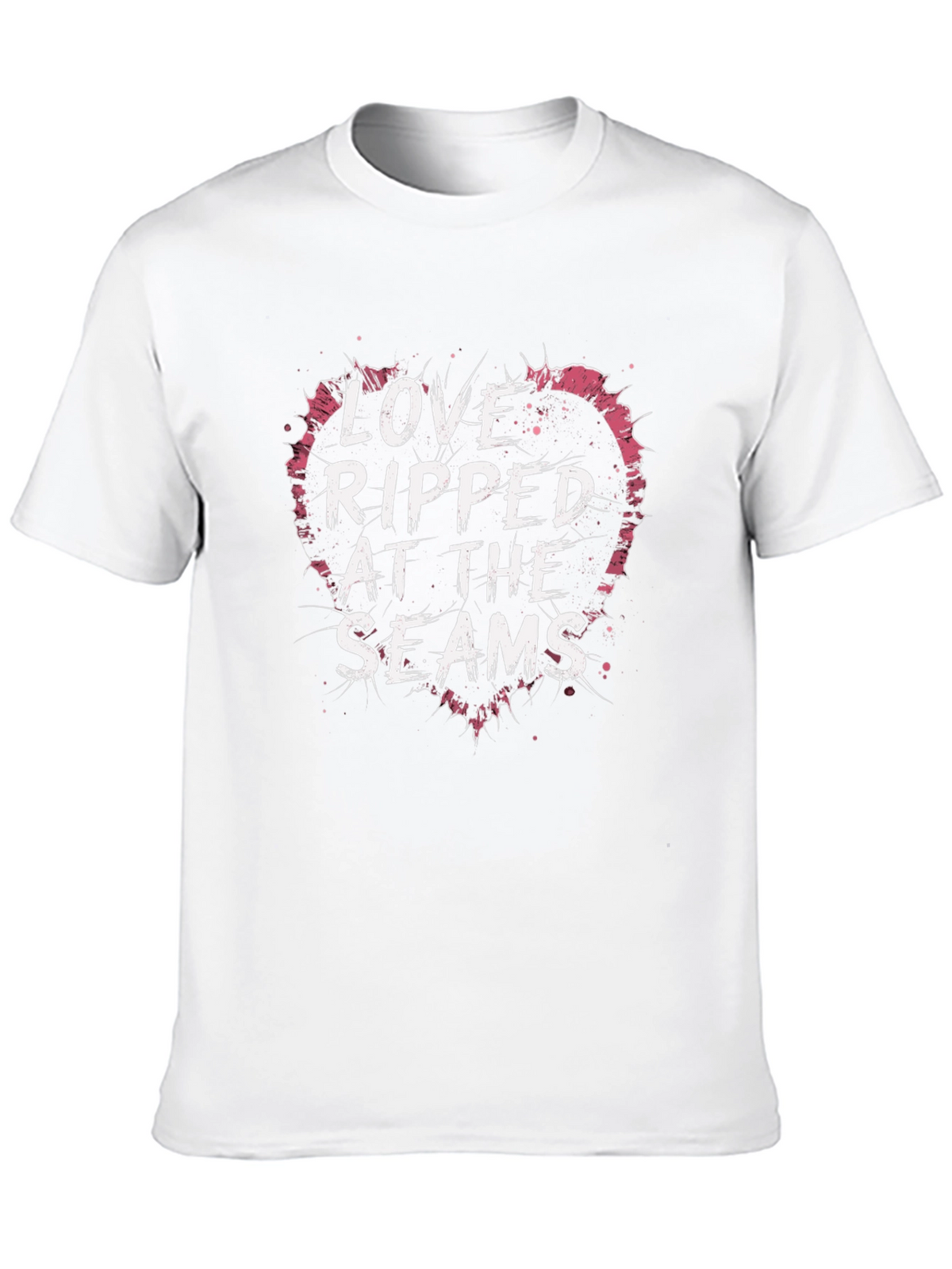 Love Ripped at the Seams Black T-Shirt