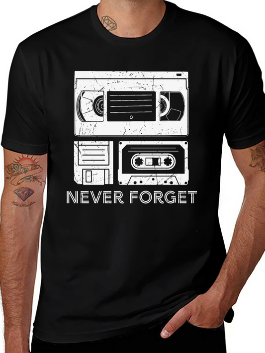 Retro Never Forget T-Shirt - Vintage Media