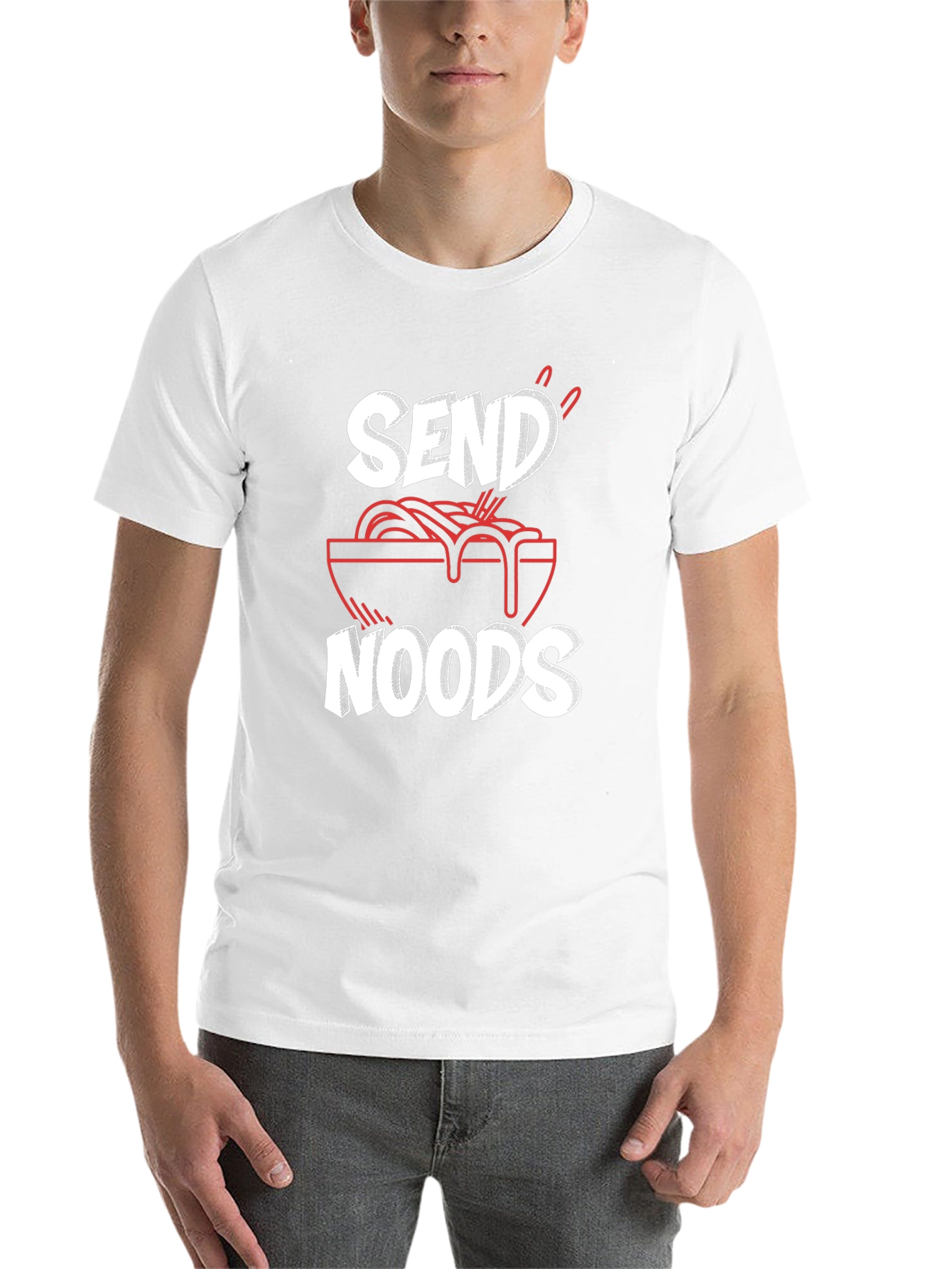 Send Noods Graphic Tee - Funny Ramen Shirt