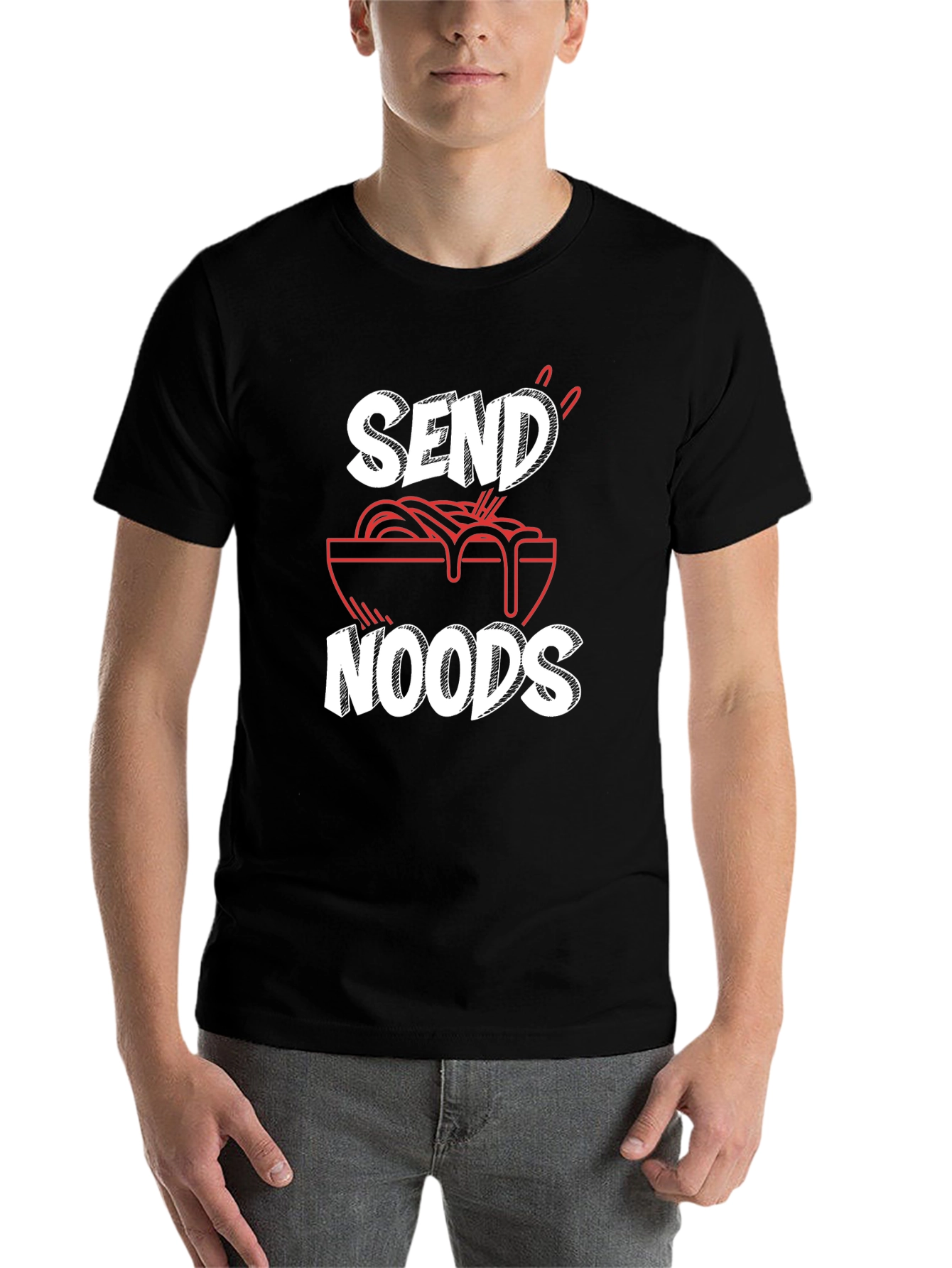 Send Noods Graphic Tee - Funny Ramen Shirt