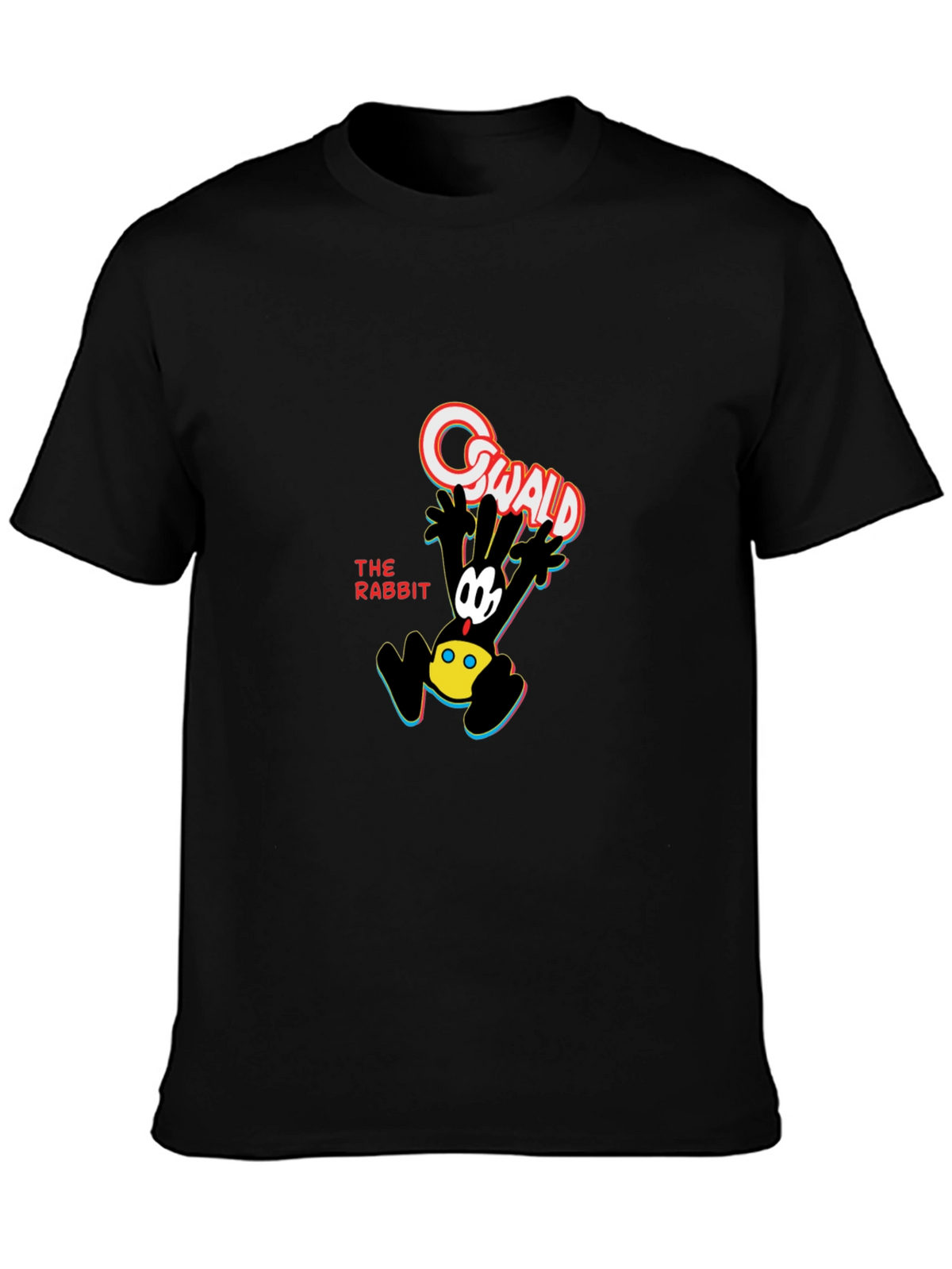 Oswald the Rabbit Black Graphic Tee