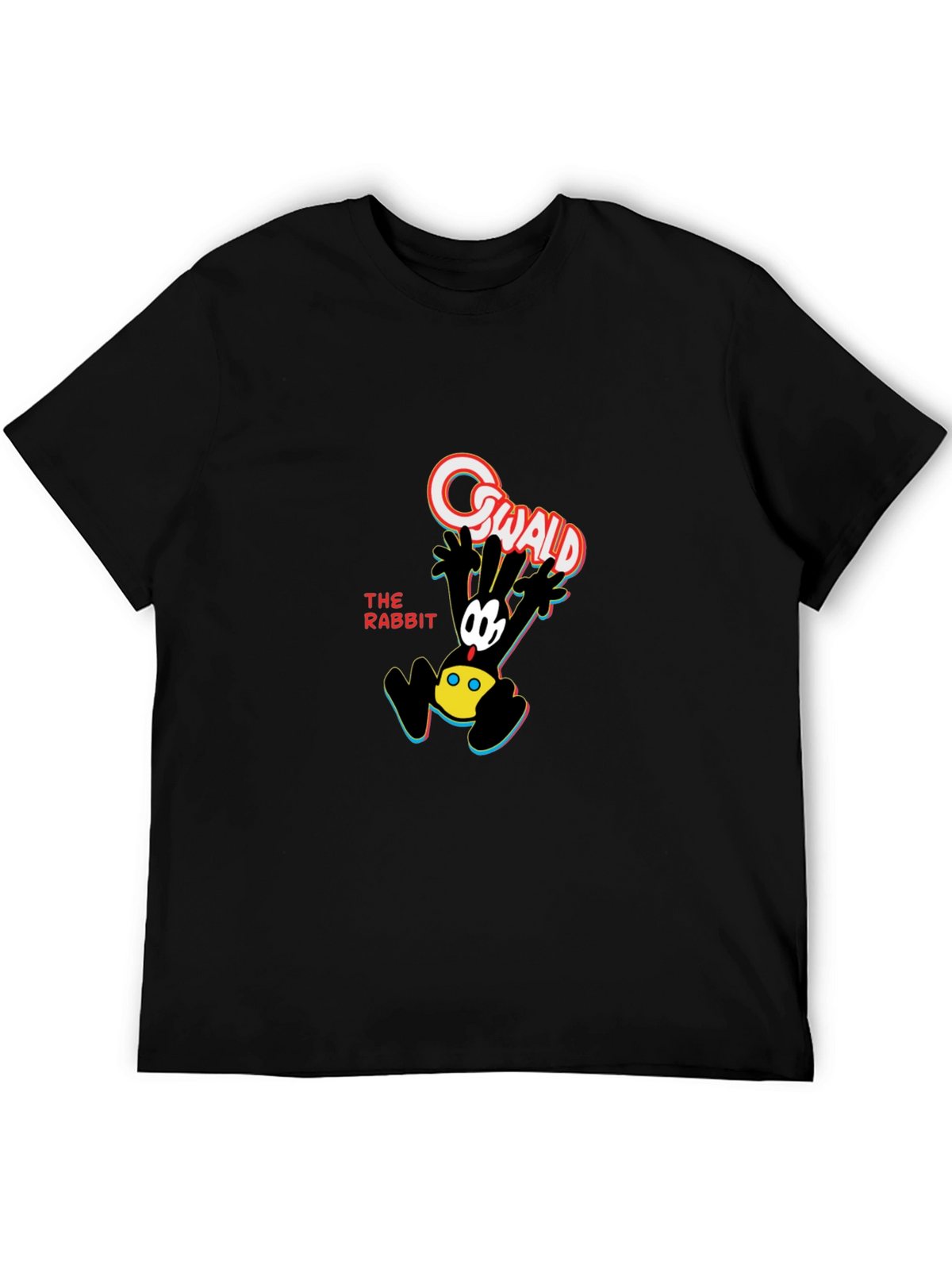 Oswald the Rabbit Black Graphic Tee