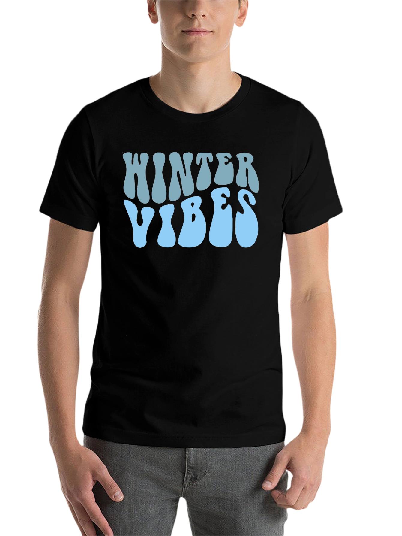 Winter Vibes Graphic Tee - Stylish Holiday Apparel