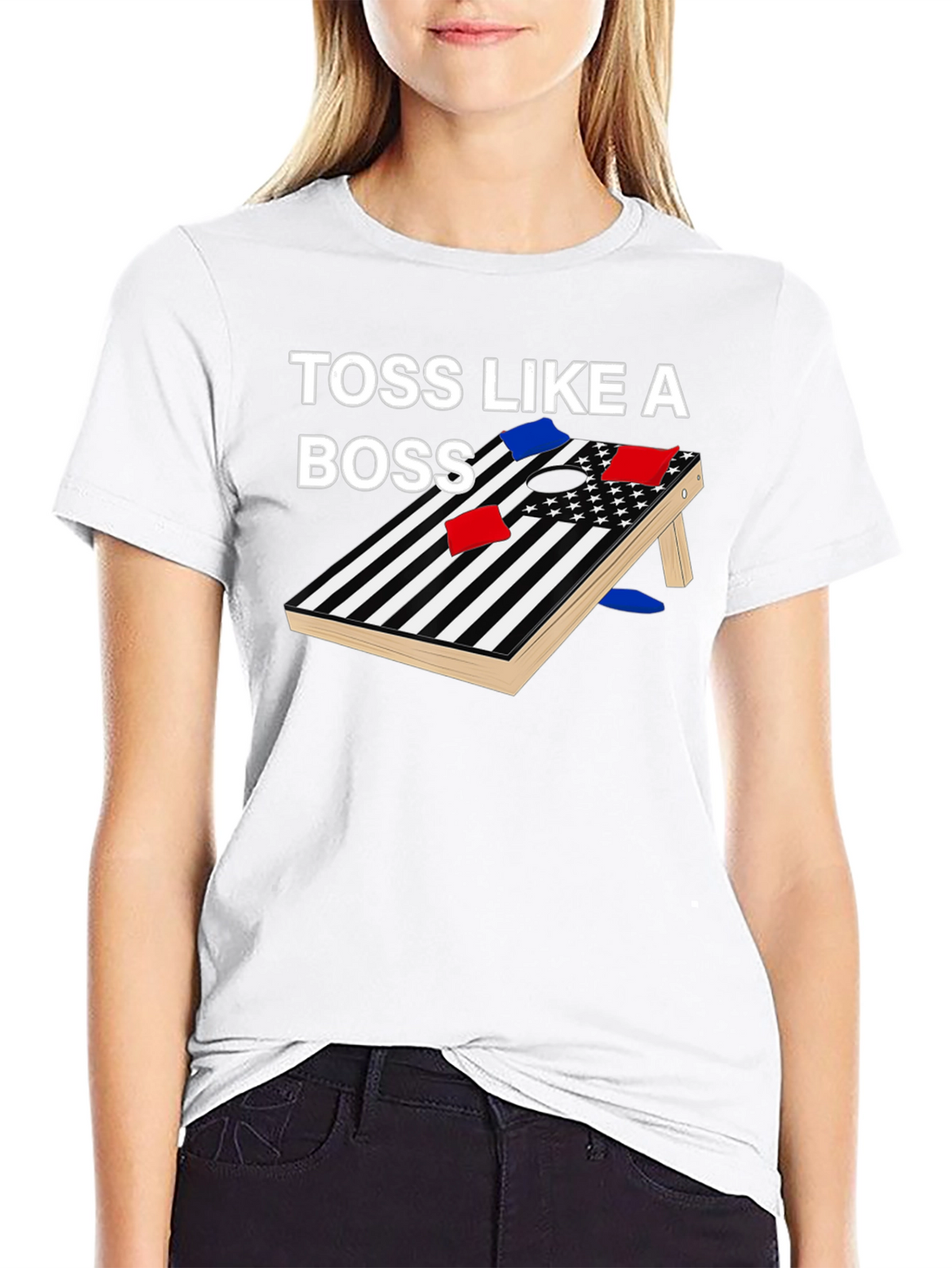 Toss Like a Boss Cornhole T-Shirt