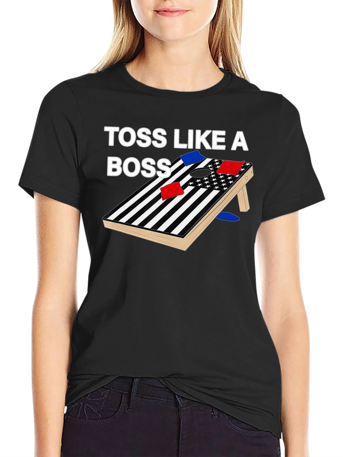 Toss Like a Boss Cornhole T-Shirt