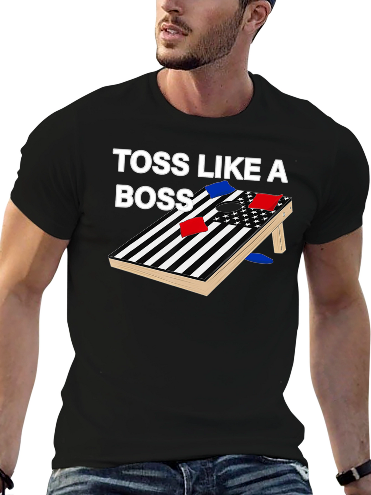 Toss Like a Boss Cornhole T-Shirt