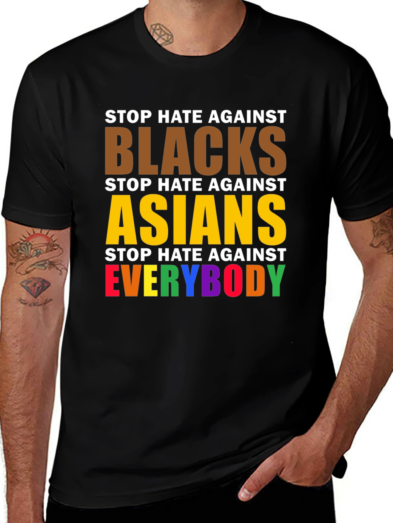 Stop Hate T-Shirt - Equality & Diversity