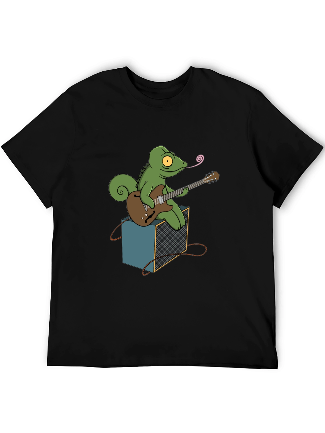 Chameleon Guitarist Graphic Tee - Black