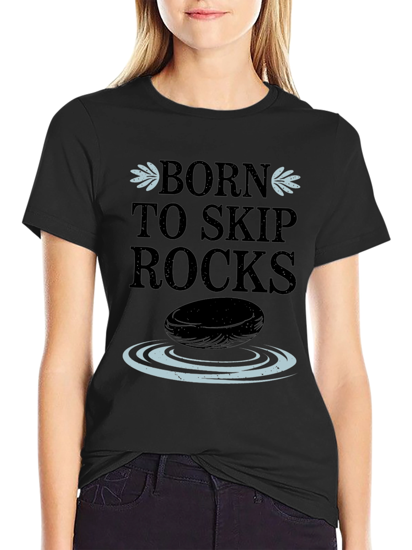 Born to Skip Rocks Graphic Tee