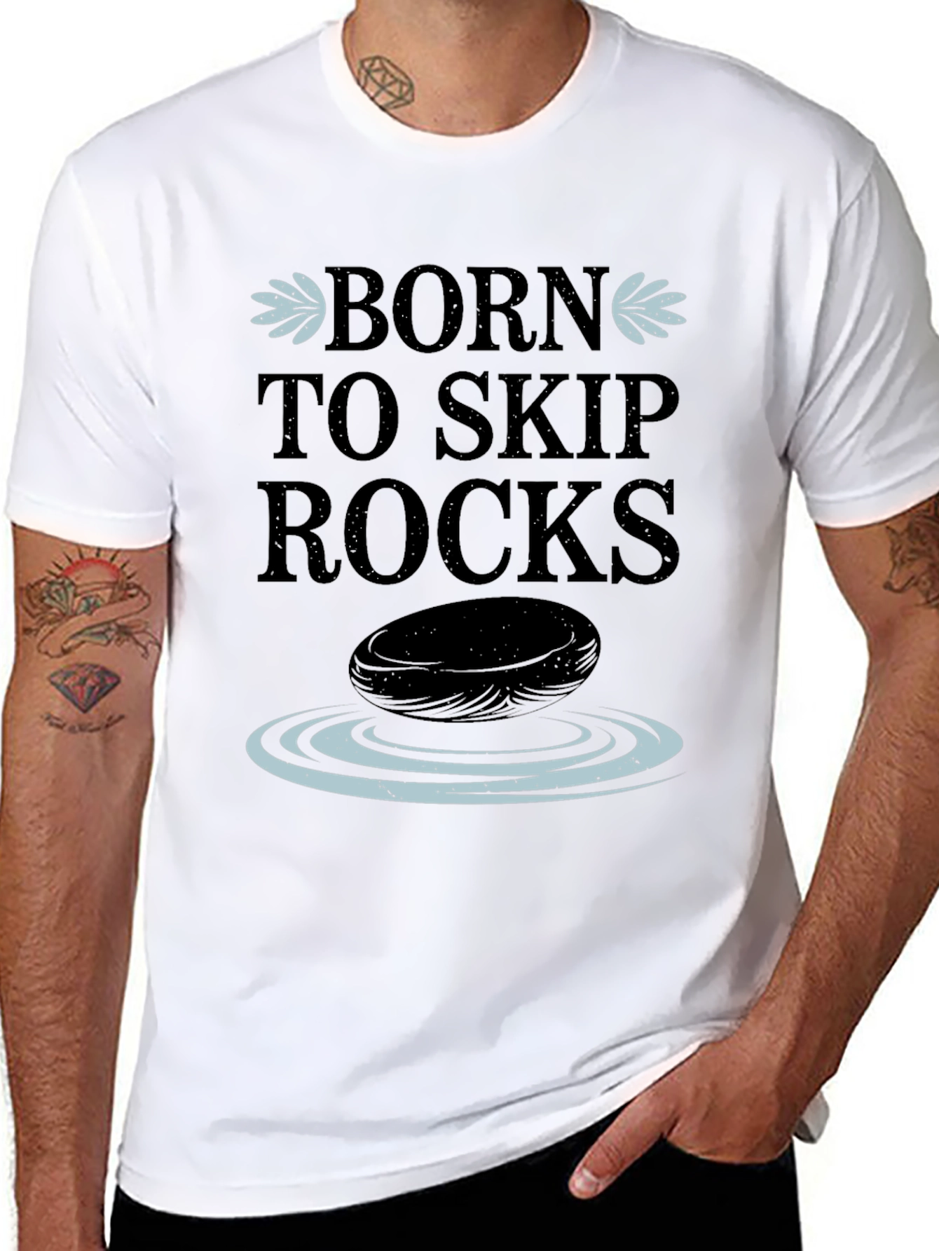 Born to Skip Rocks Graphic Tee
