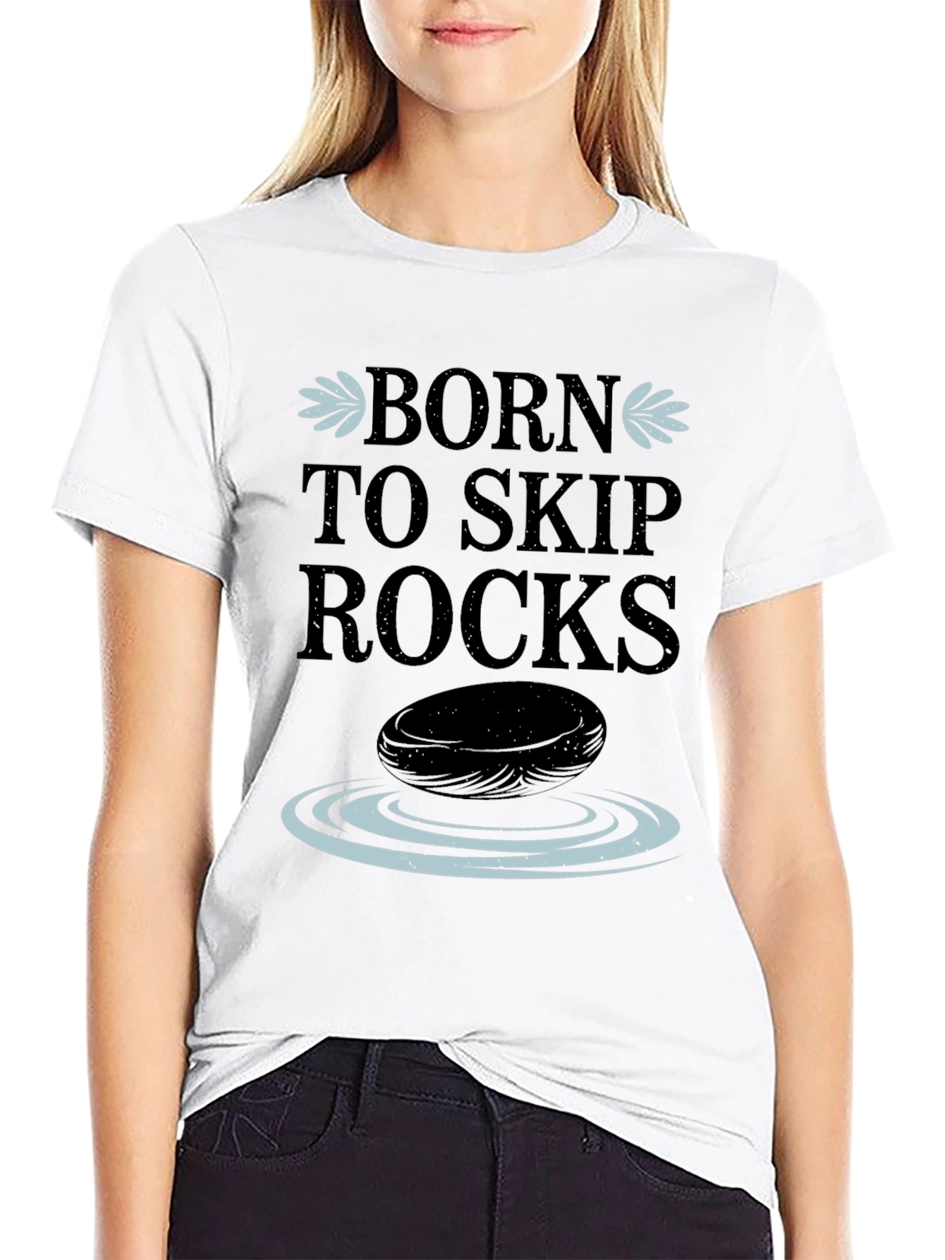 Born to Skip Rocks Graphic Tee