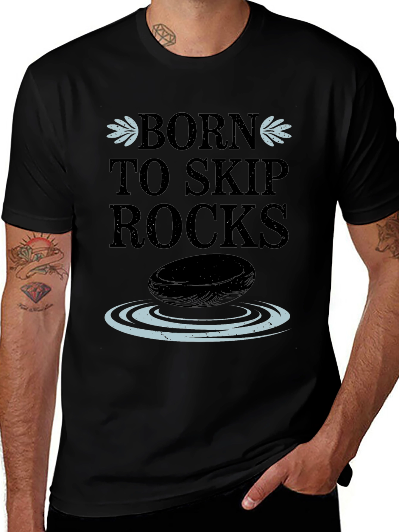 Born to Skip Rocks Graphic Tee
