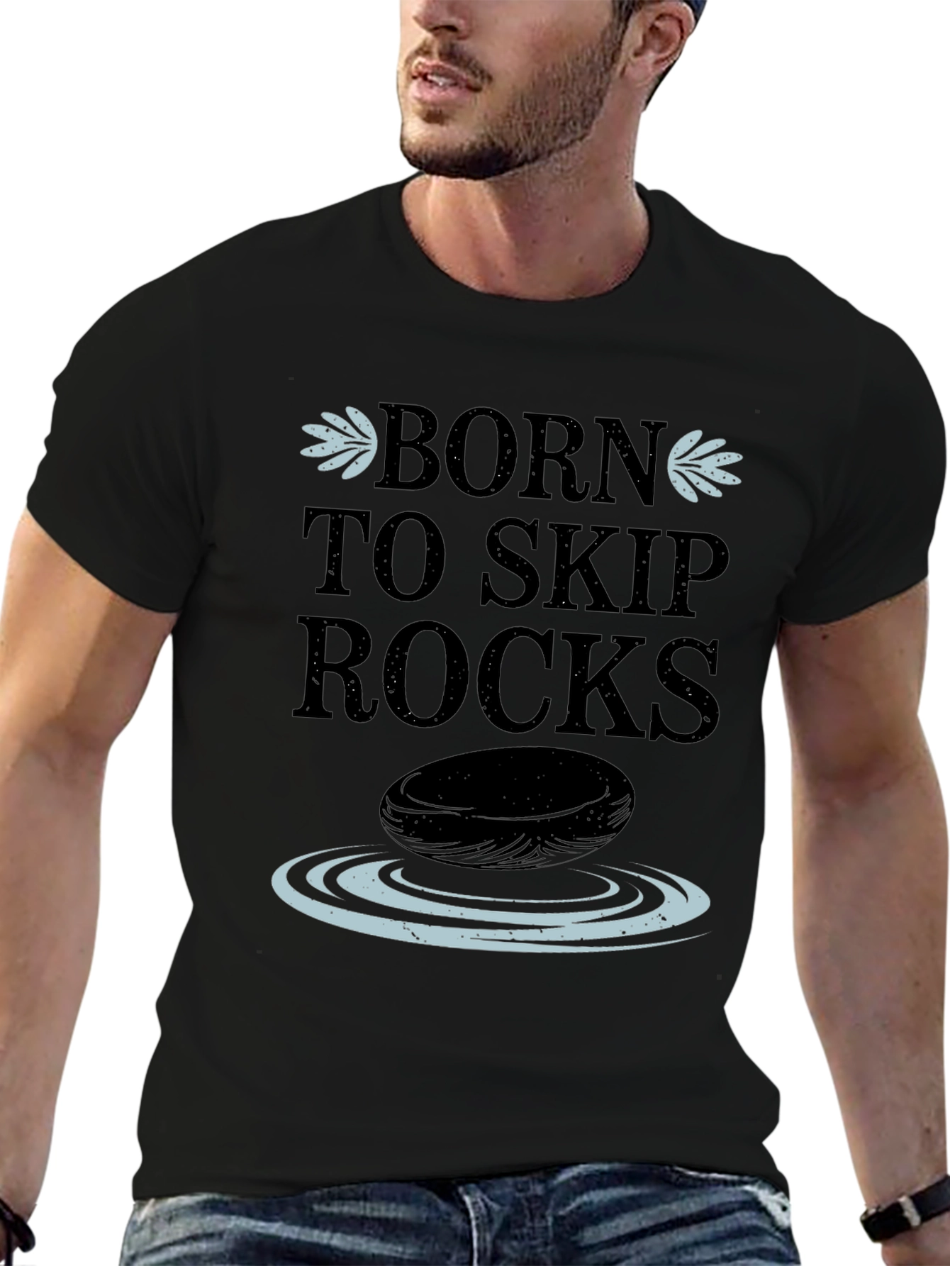 Born to Skip Rocks Graphic Tee