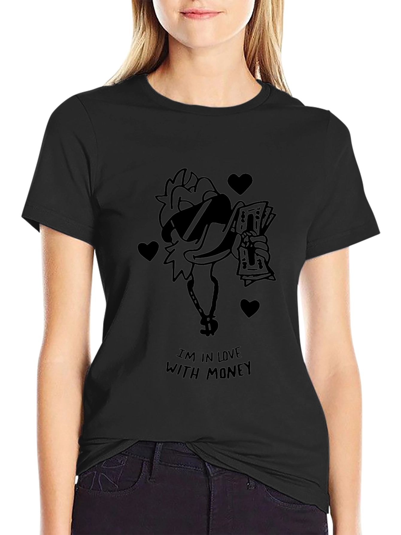 Funny Money Chicken Graphic T-Shirt