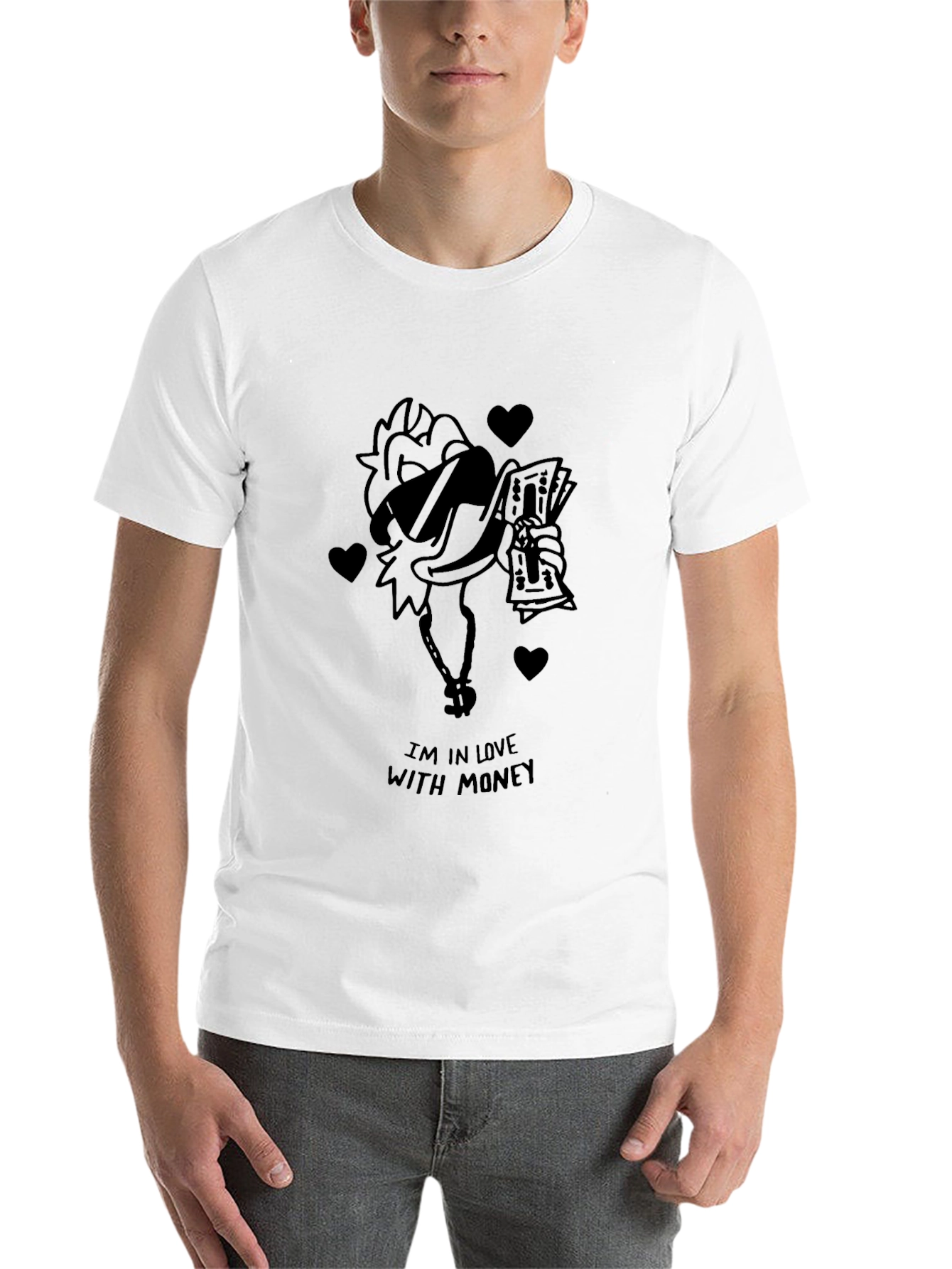 Funny Money Chicken Graphic T-Shirt