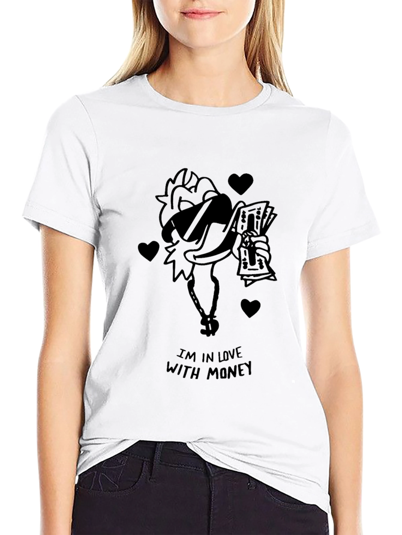 Funny Money Chicken Graphic T-Shirt