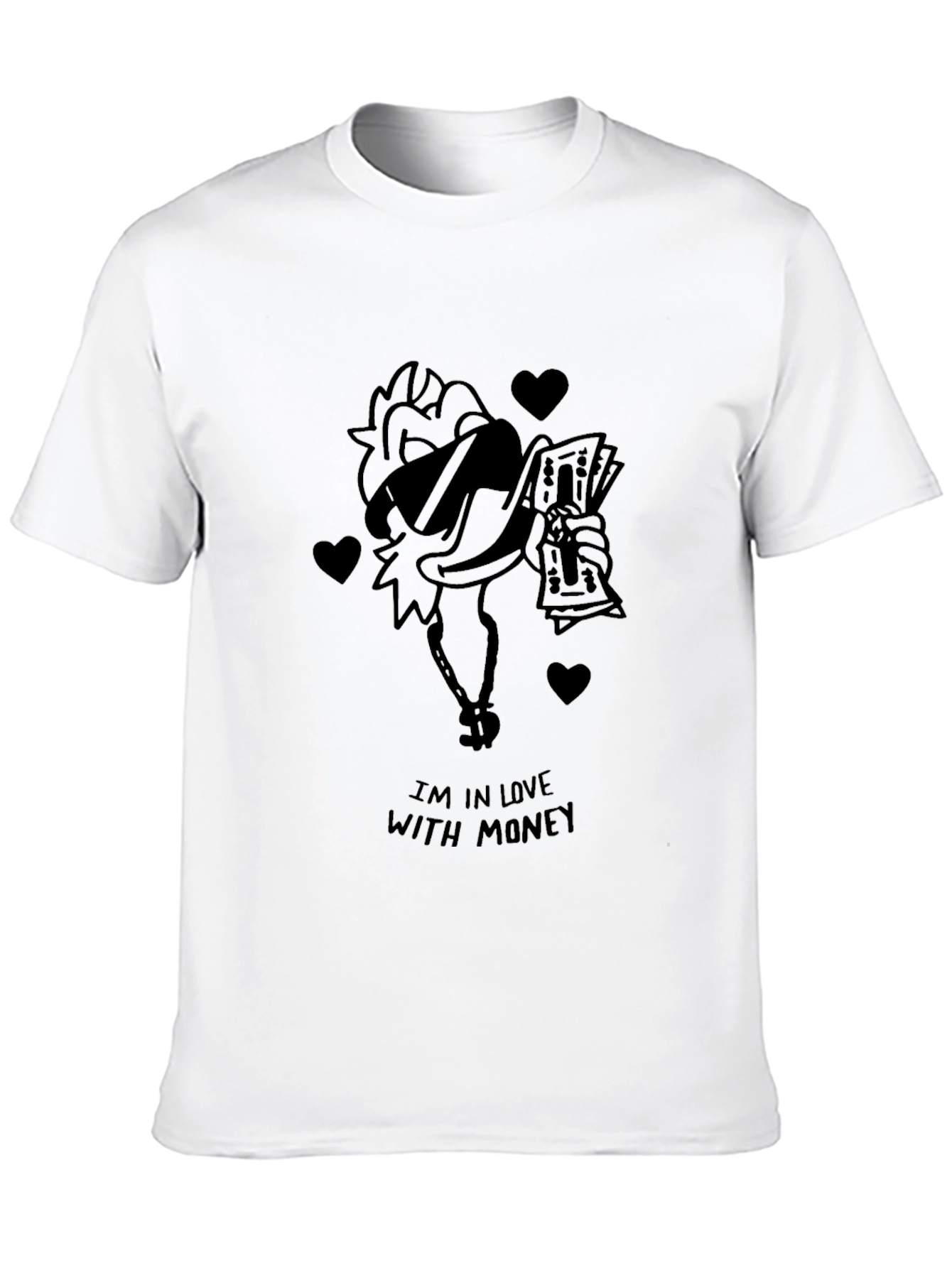 Funny Money Chicken Graphic T-Shirt