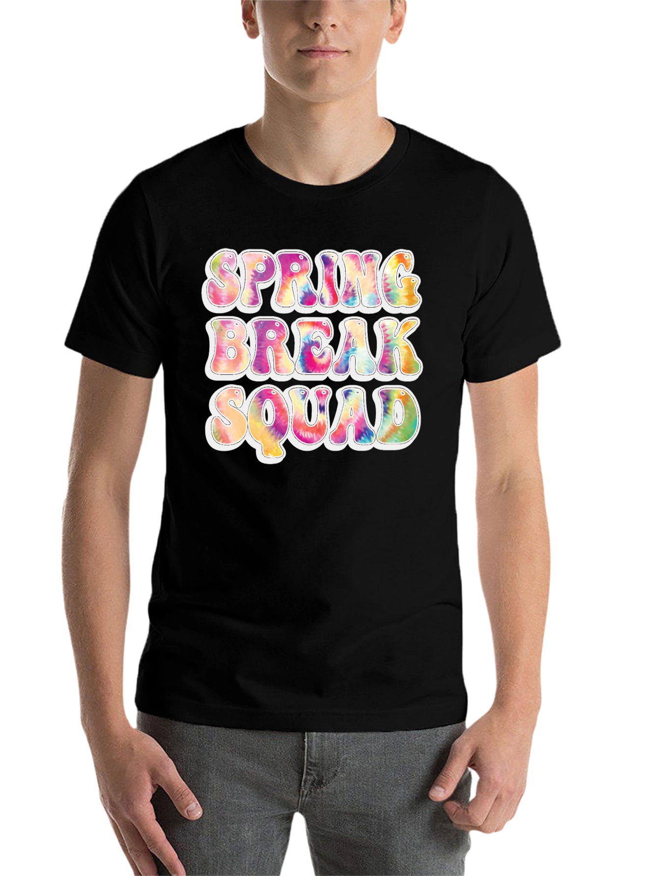 Spring Break Squad Tie Dye T-Shirt