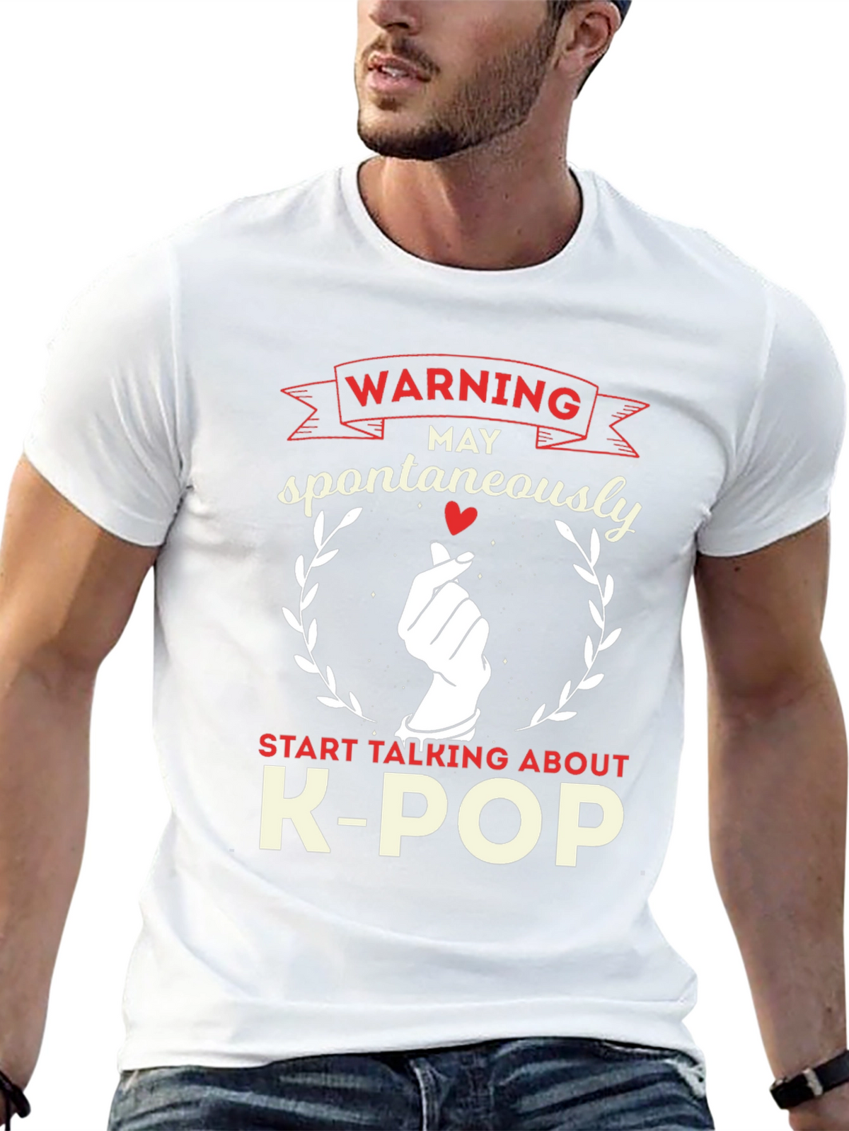 K-Pop Warning Black T-Shirt