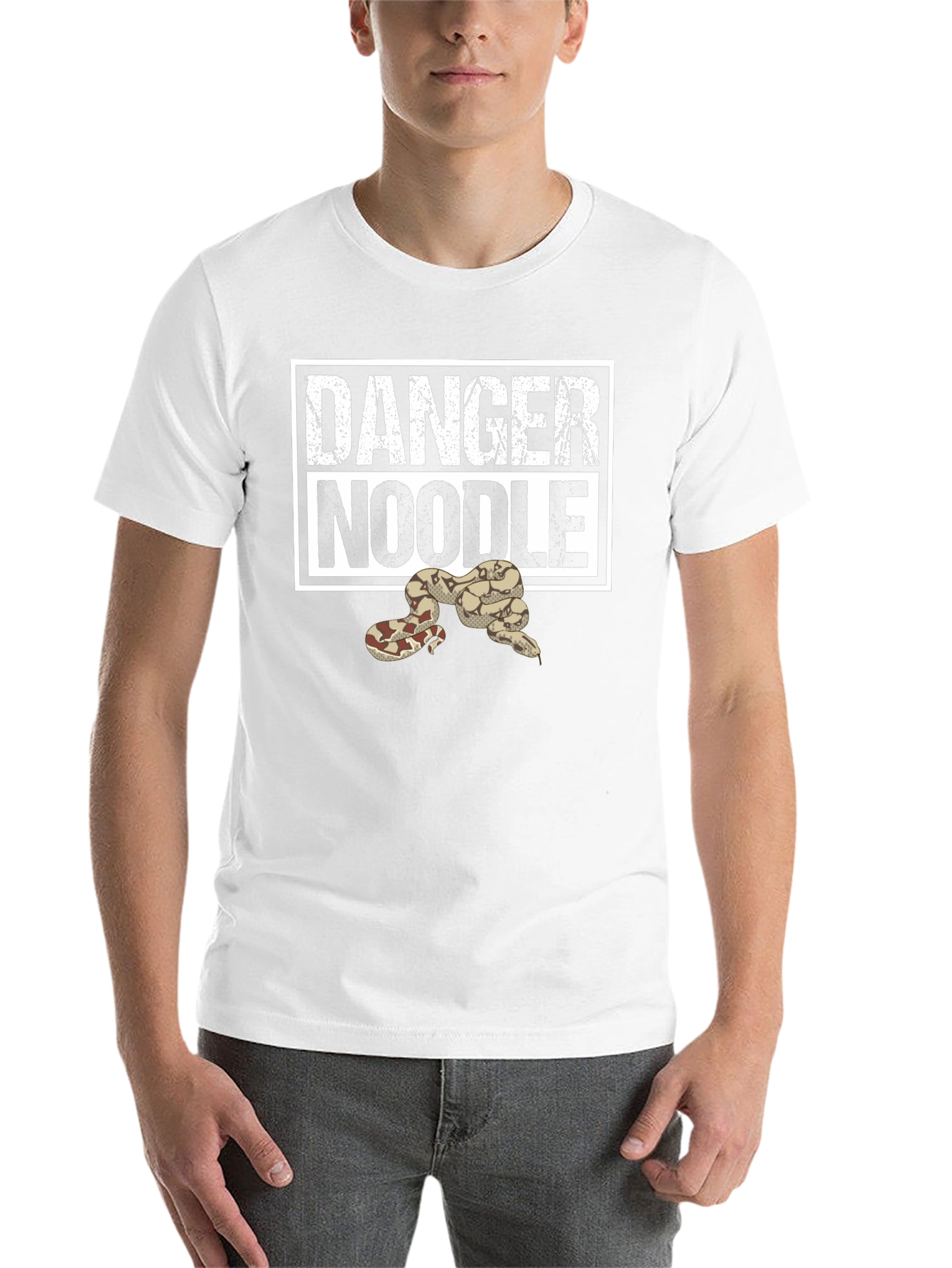 Danger Noodle Snake T-Shirt - Funny Reptile Tee