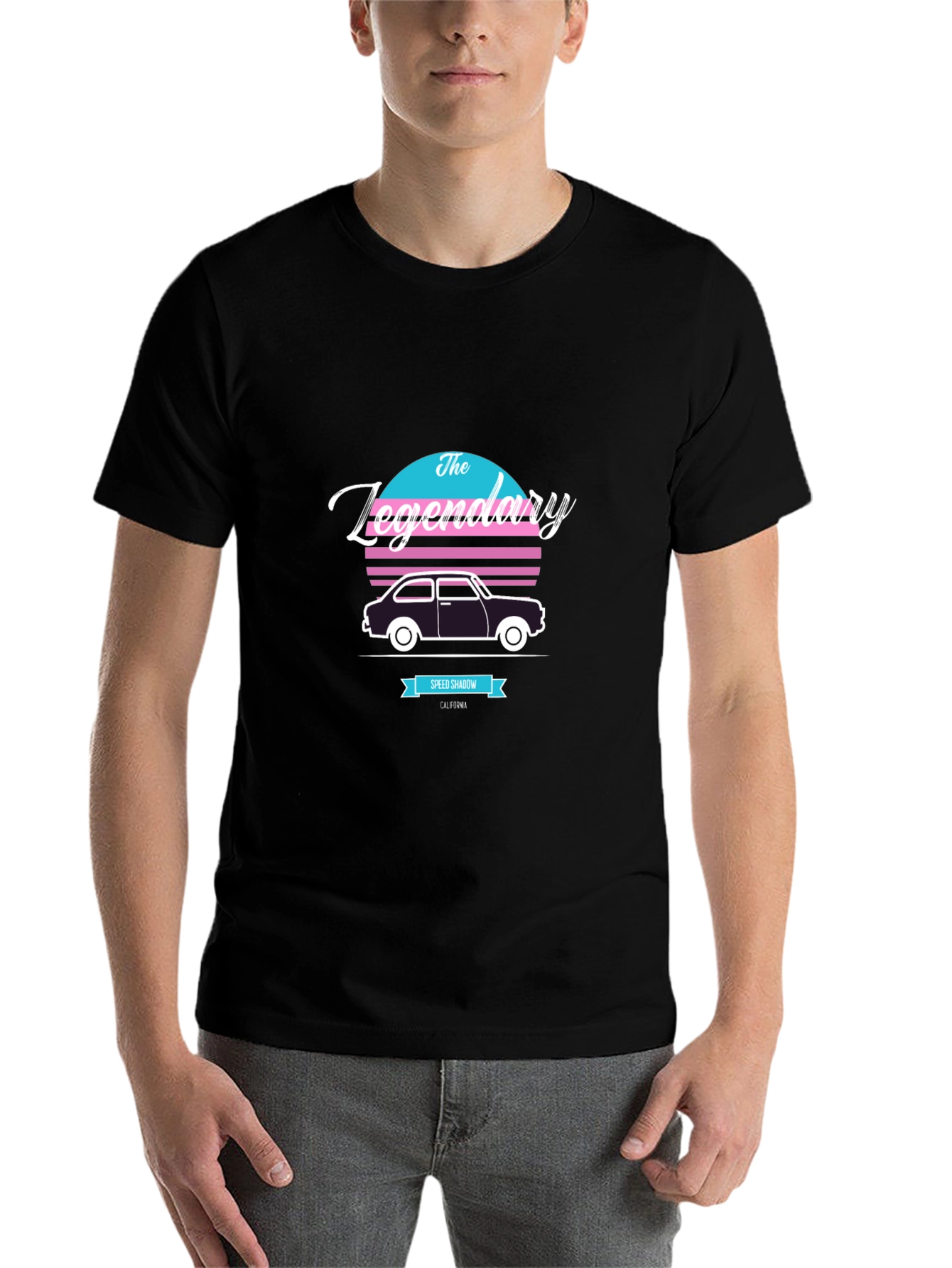 The Legendary Speed Shadow Retro Car T-Shirt