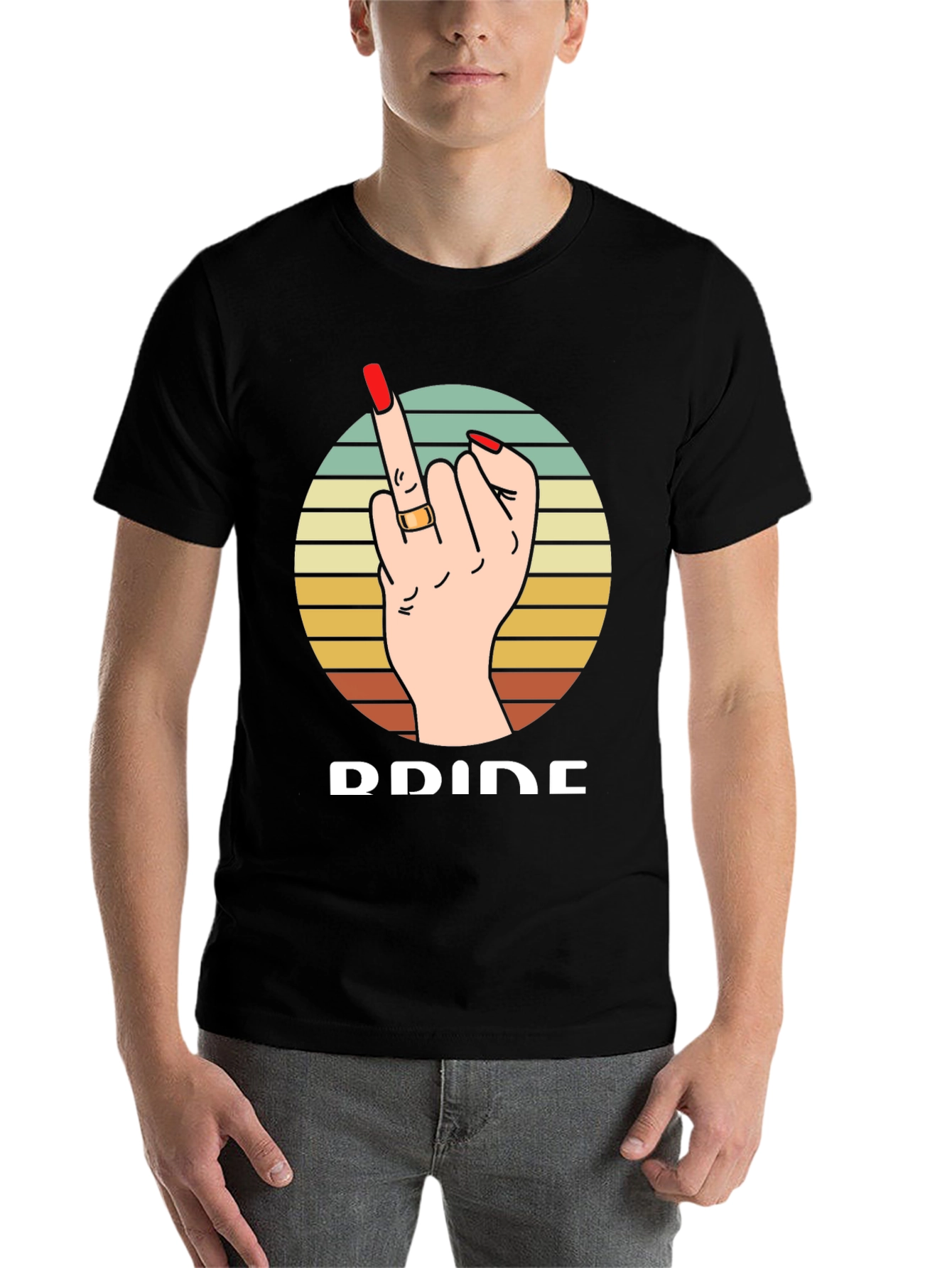 Pride Middle Finger Graphic T-Shirt