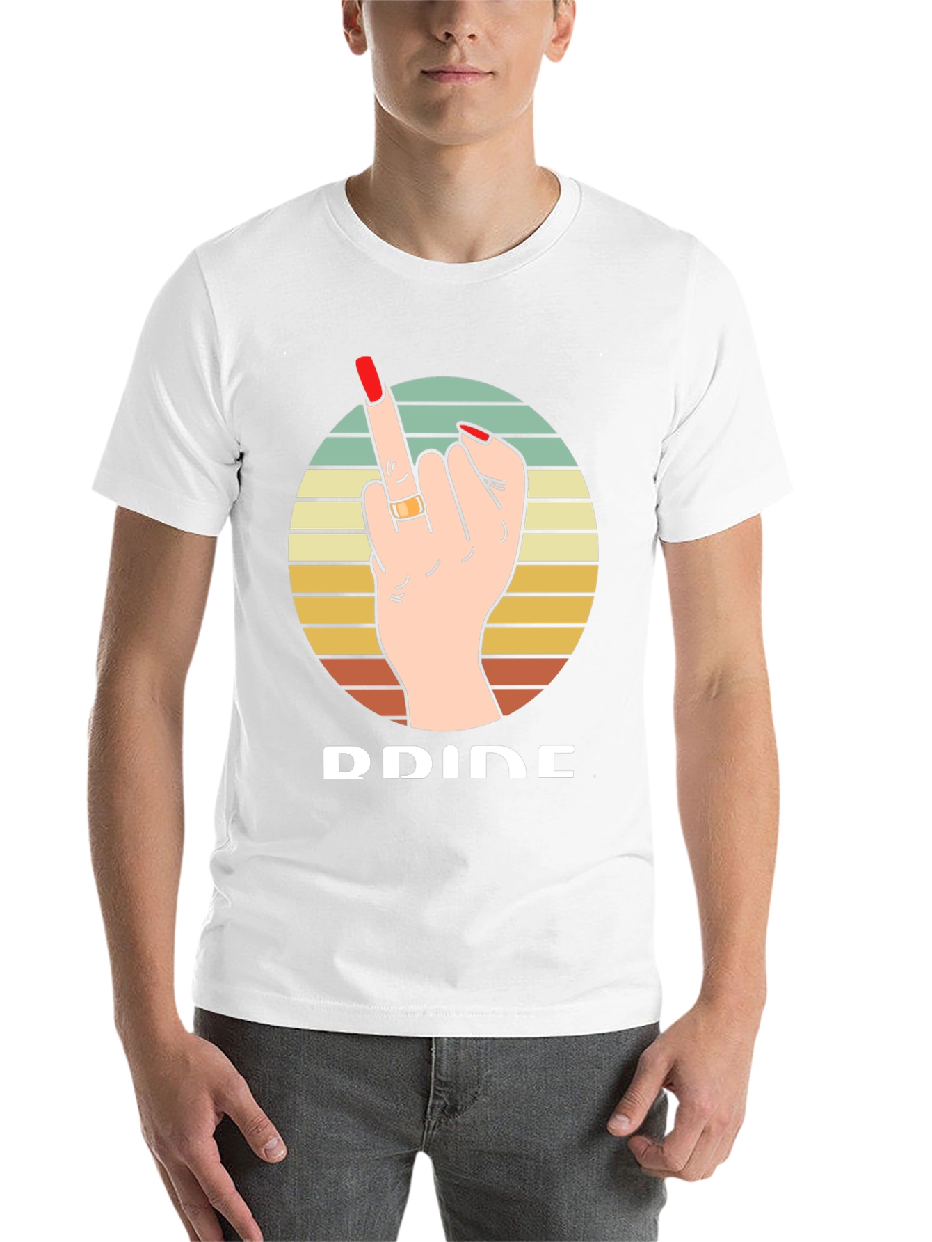 Pride Middle Finger Graphic T-Shirt