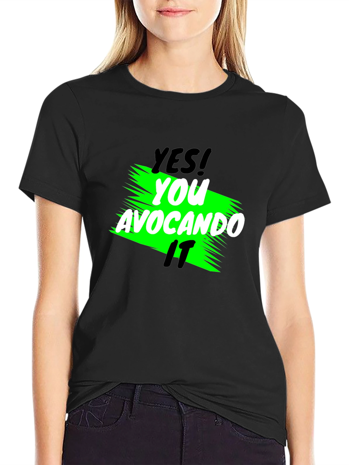 Yes! You Avocando It Black T-Shirt