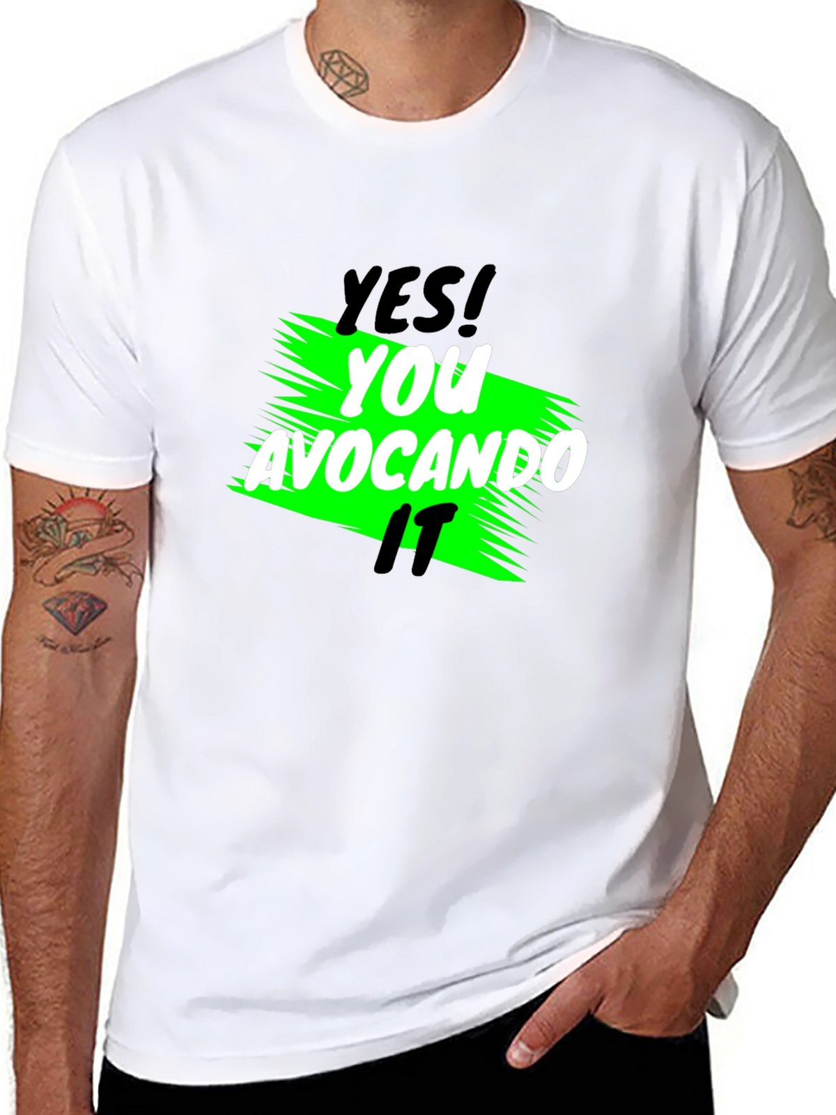 Yes! You Avocando It Black T-Shirt