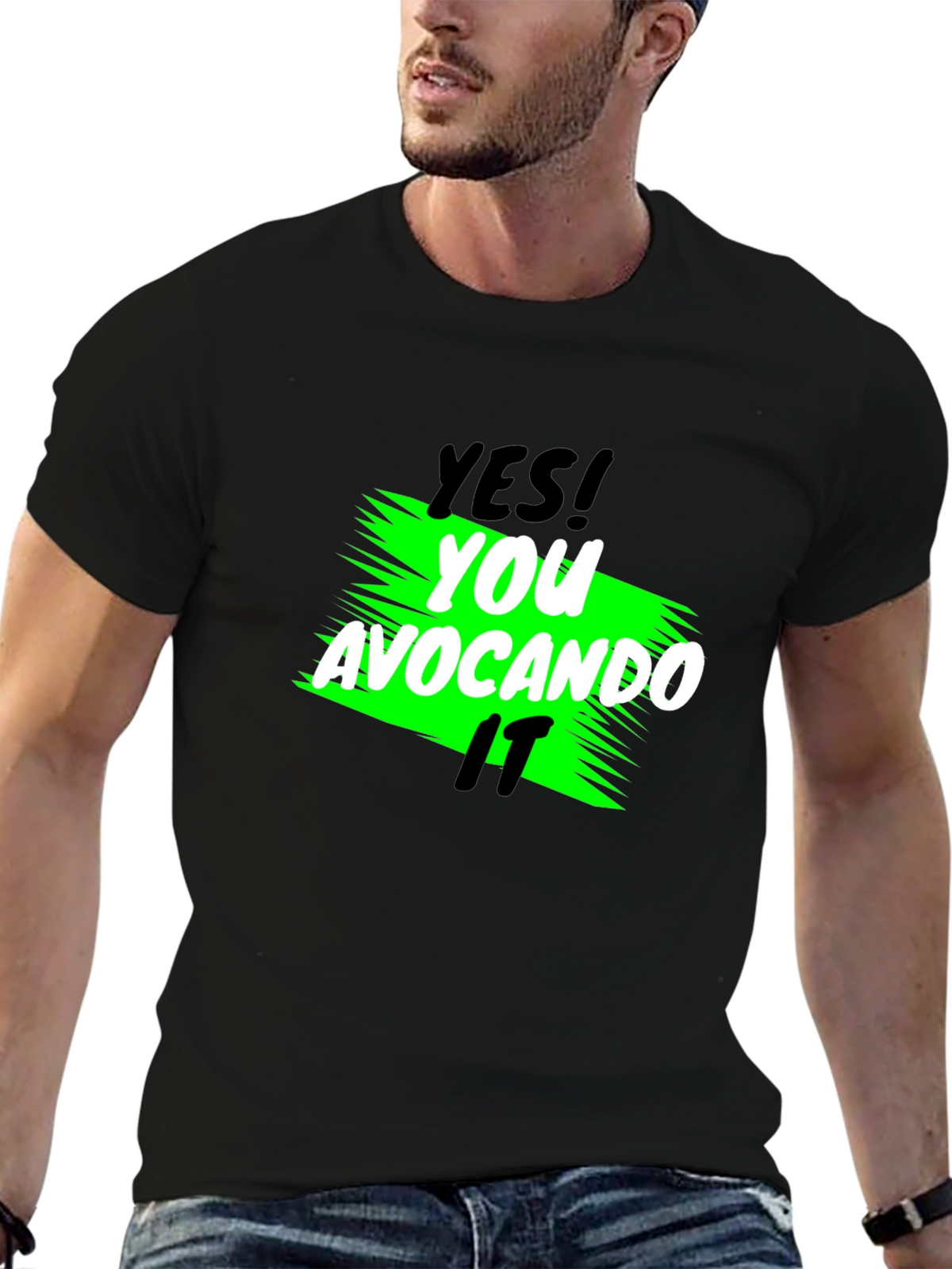 Yes! You Avocando It Black T-Shirt