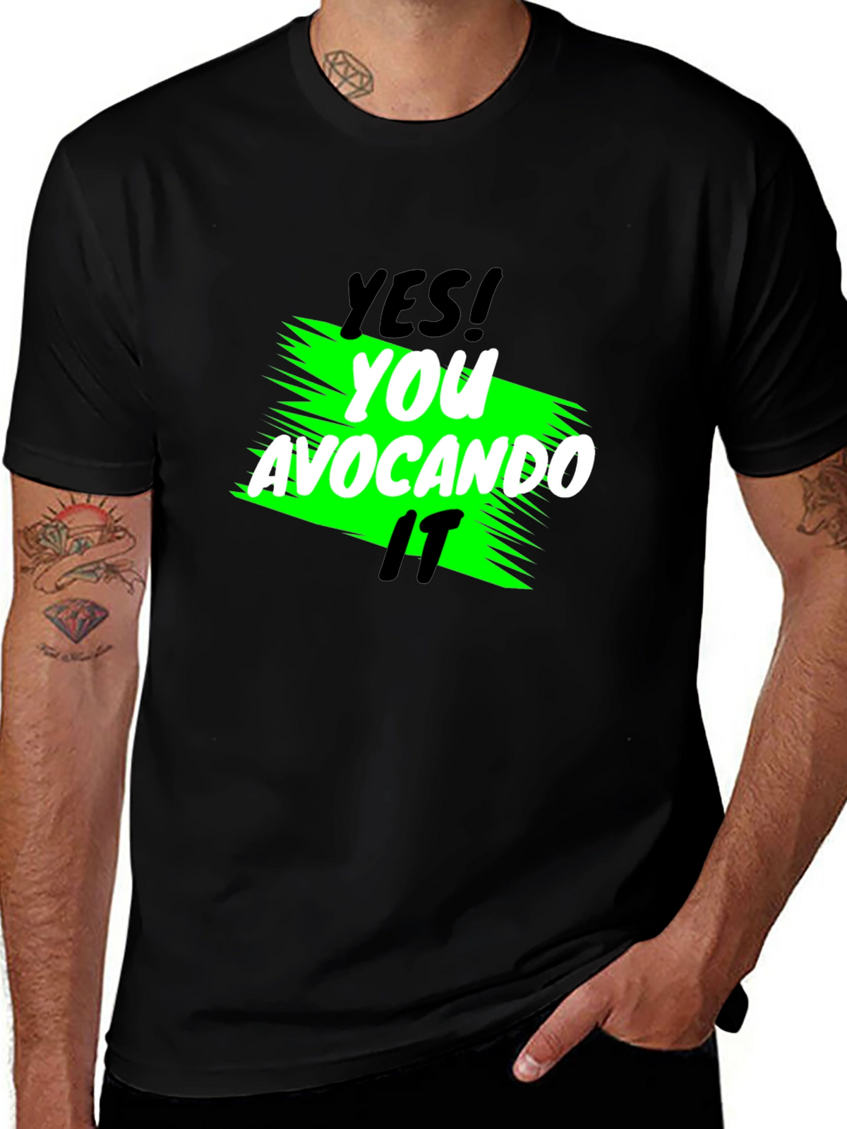 Yes! You Avocando It Black T-Shirt