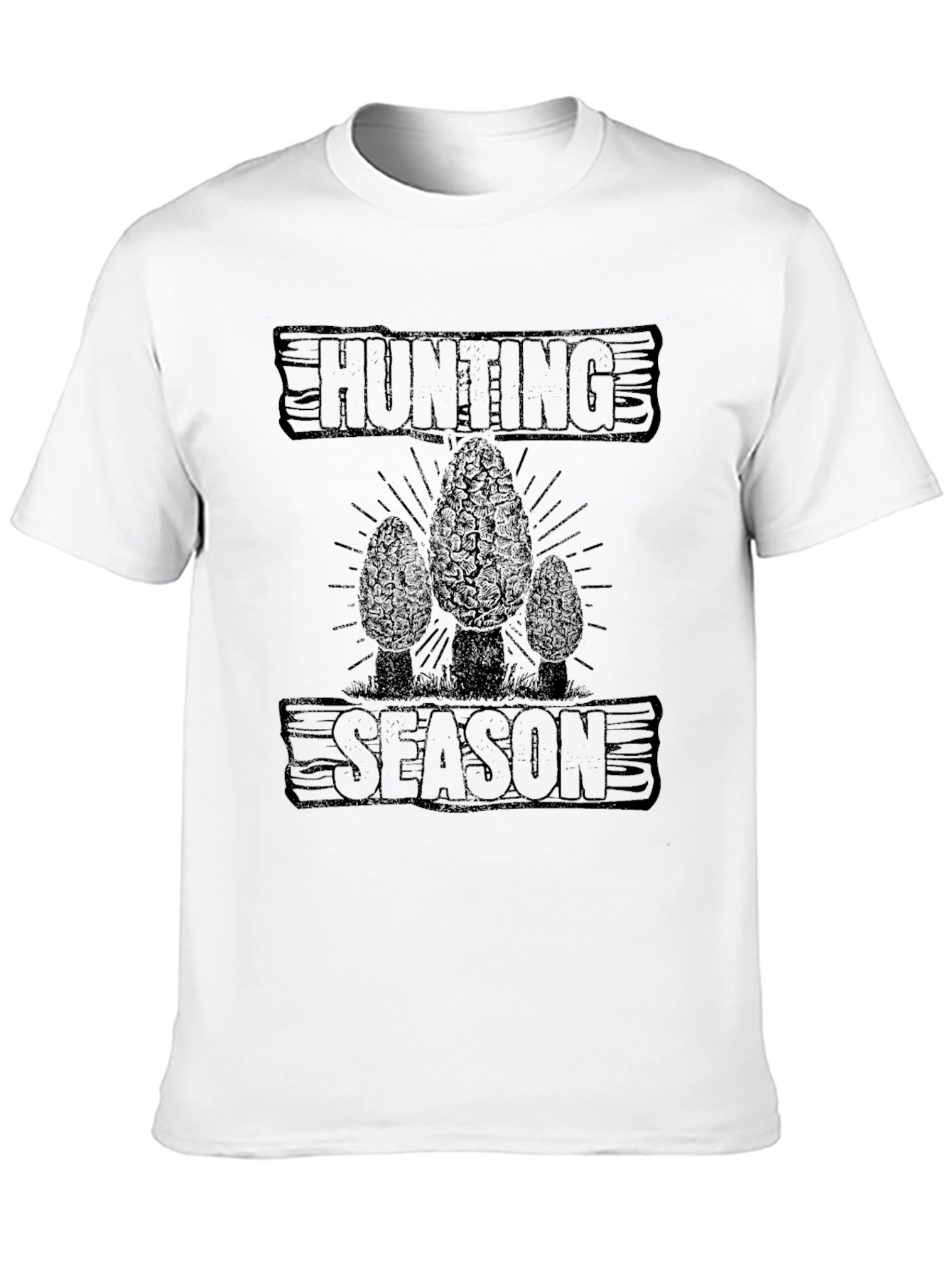 Hunting Season Morel Mushroom Graphic T-Shirt