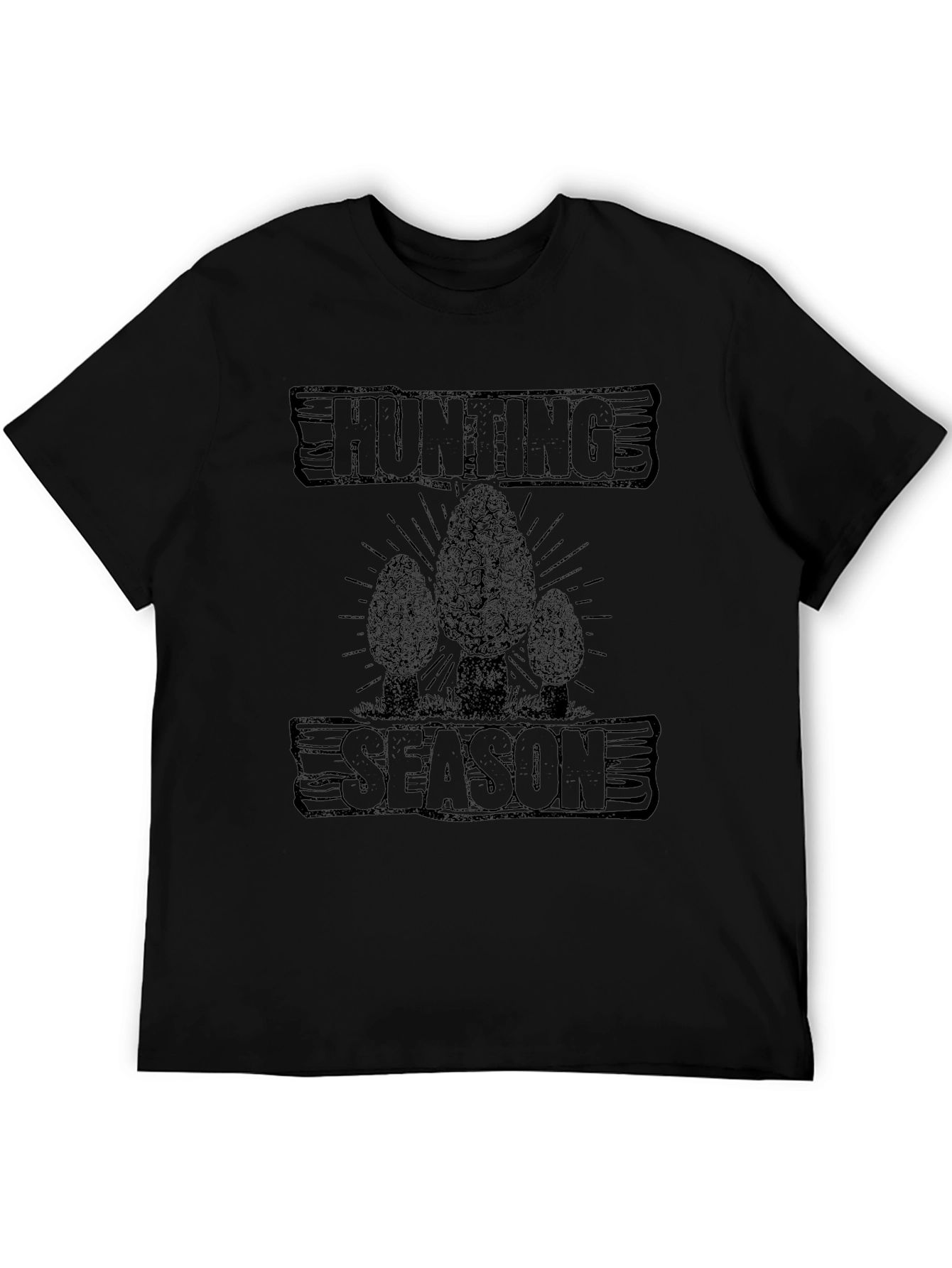 Hunting Season Morel Mushroom Graphic T-Shirt
