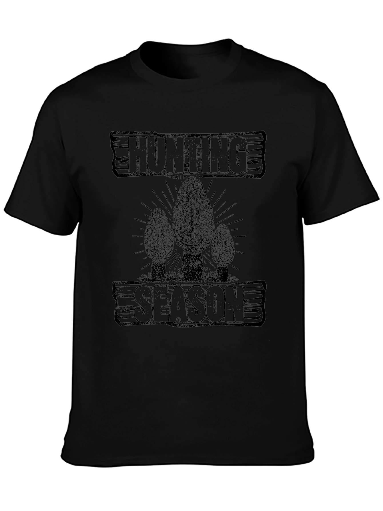 Hunting Season Morel Mushroom Graphic T-Shirt