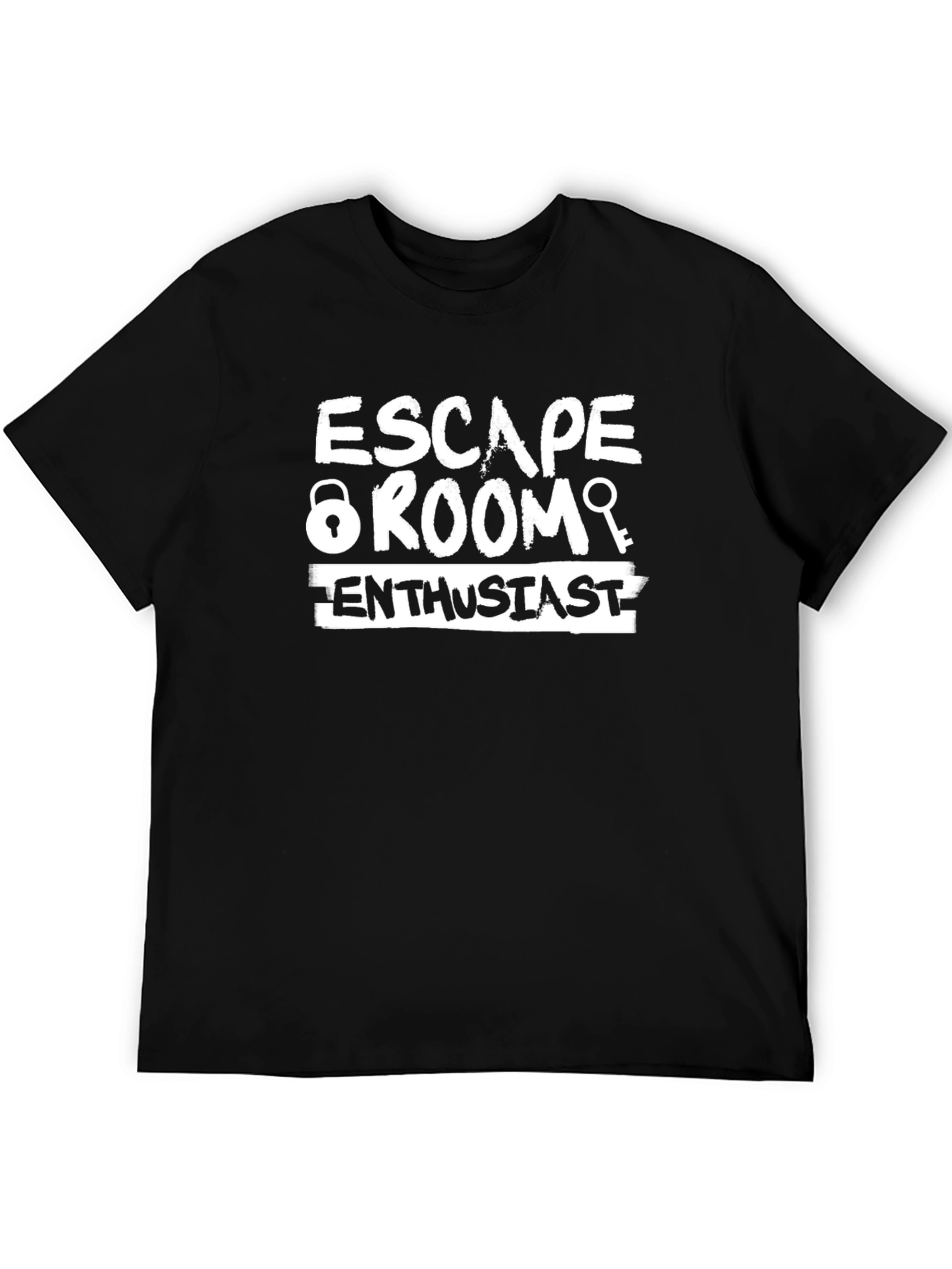 Escape Room Enthusiast Graphic T-Shirt - Black