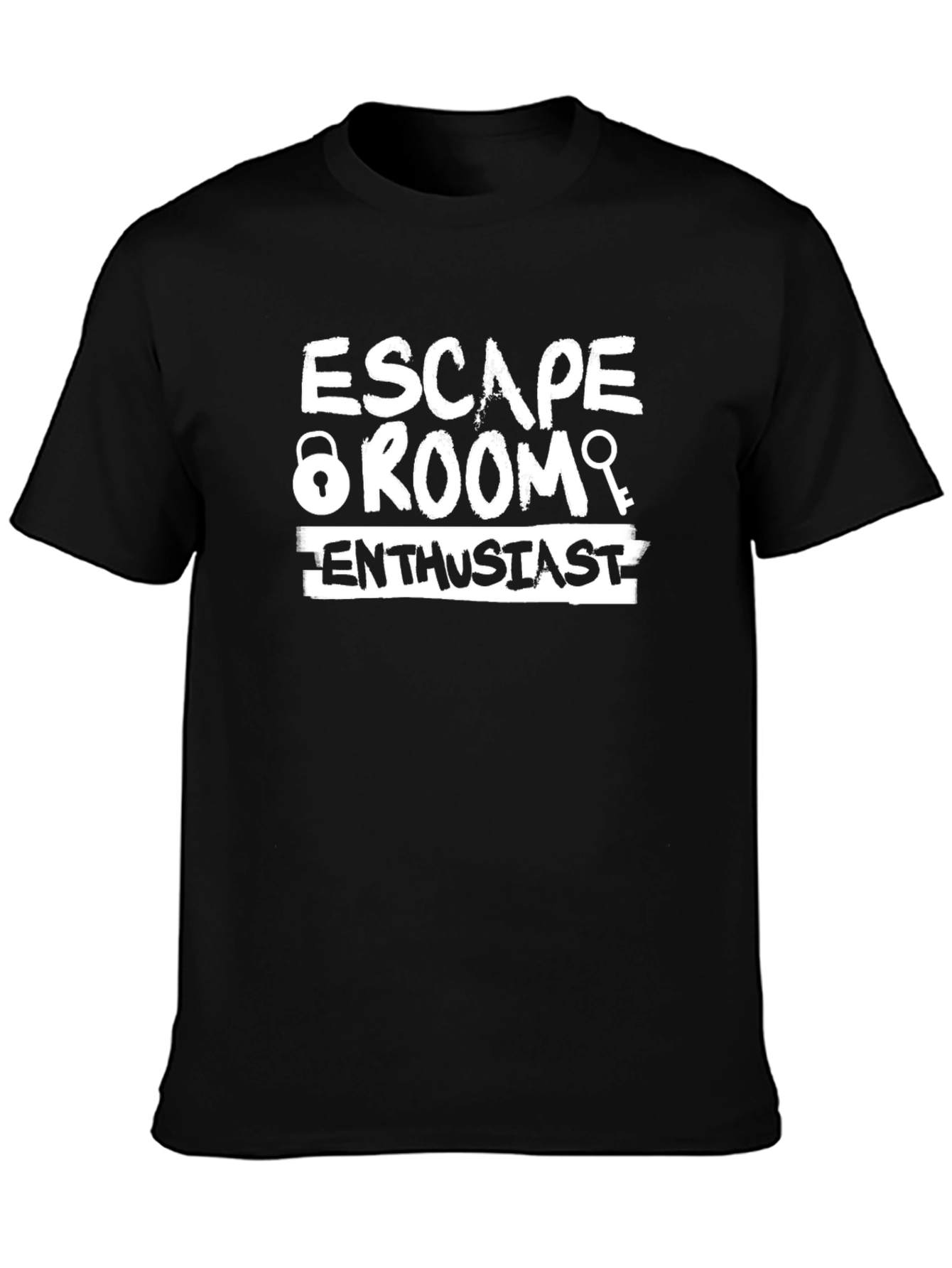Escape Room Enthusiast Graphic T-Shirt - Black