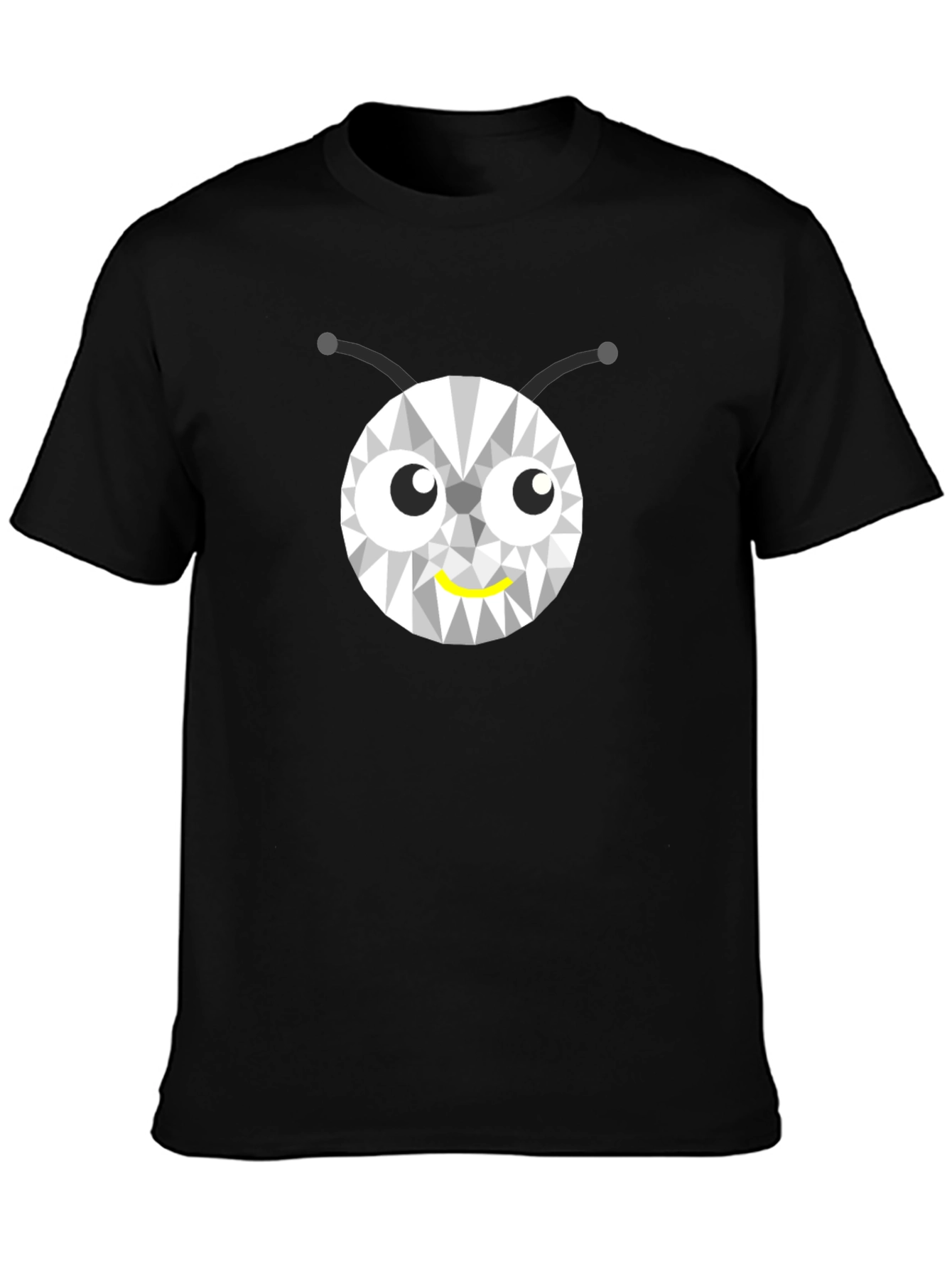 Geometric Bug Graphic Tee - Modern Style