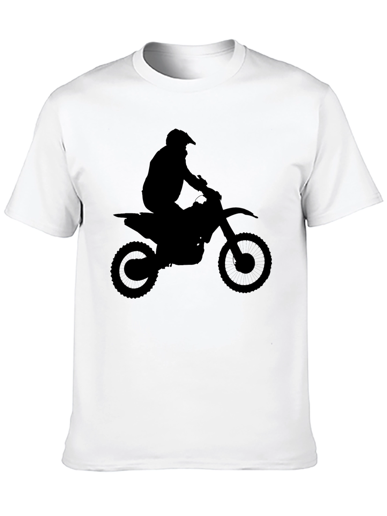 Motocross Silhouette Black T-Shirt