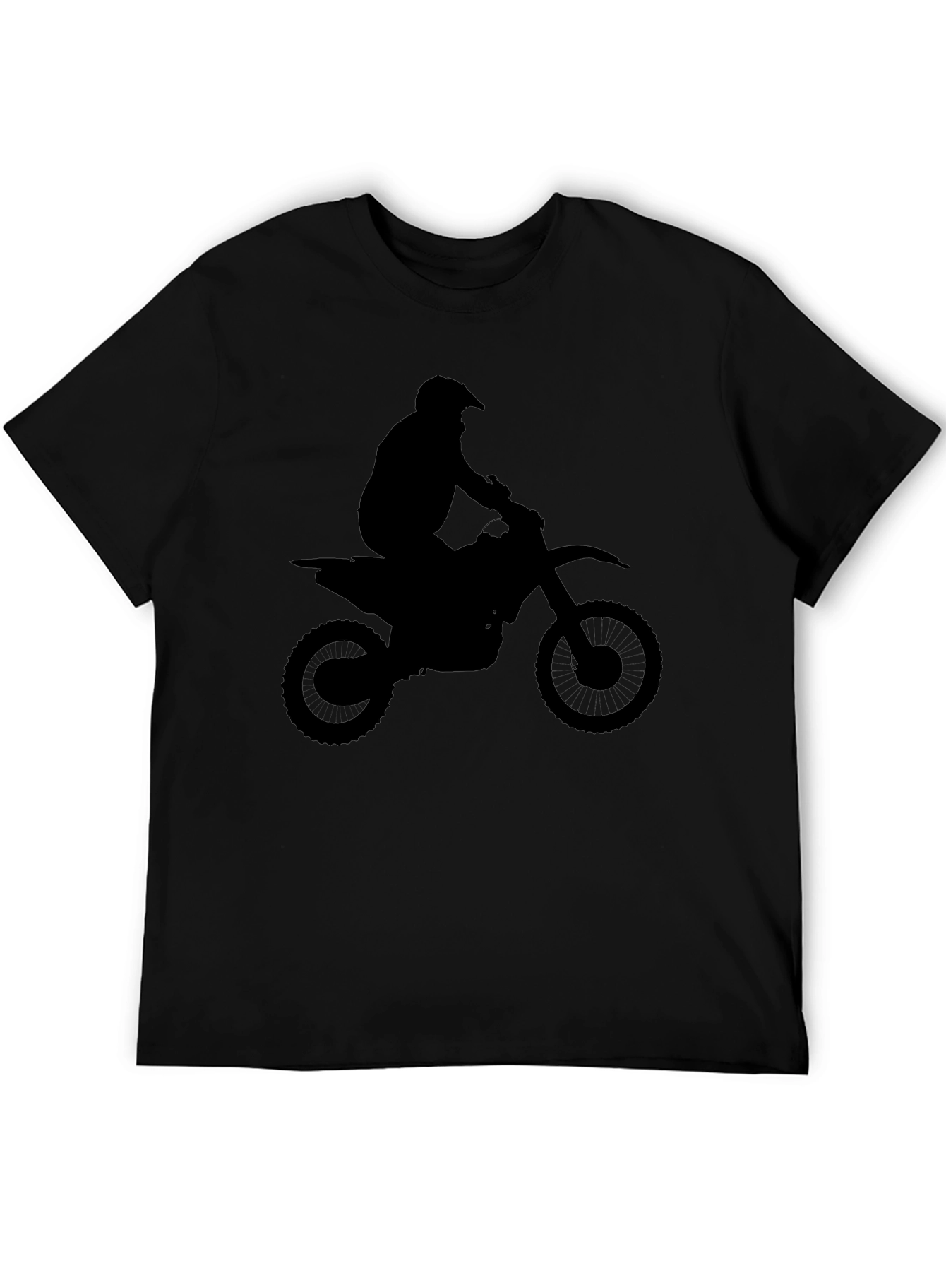 Motocross Silhouette Black T-Shirt