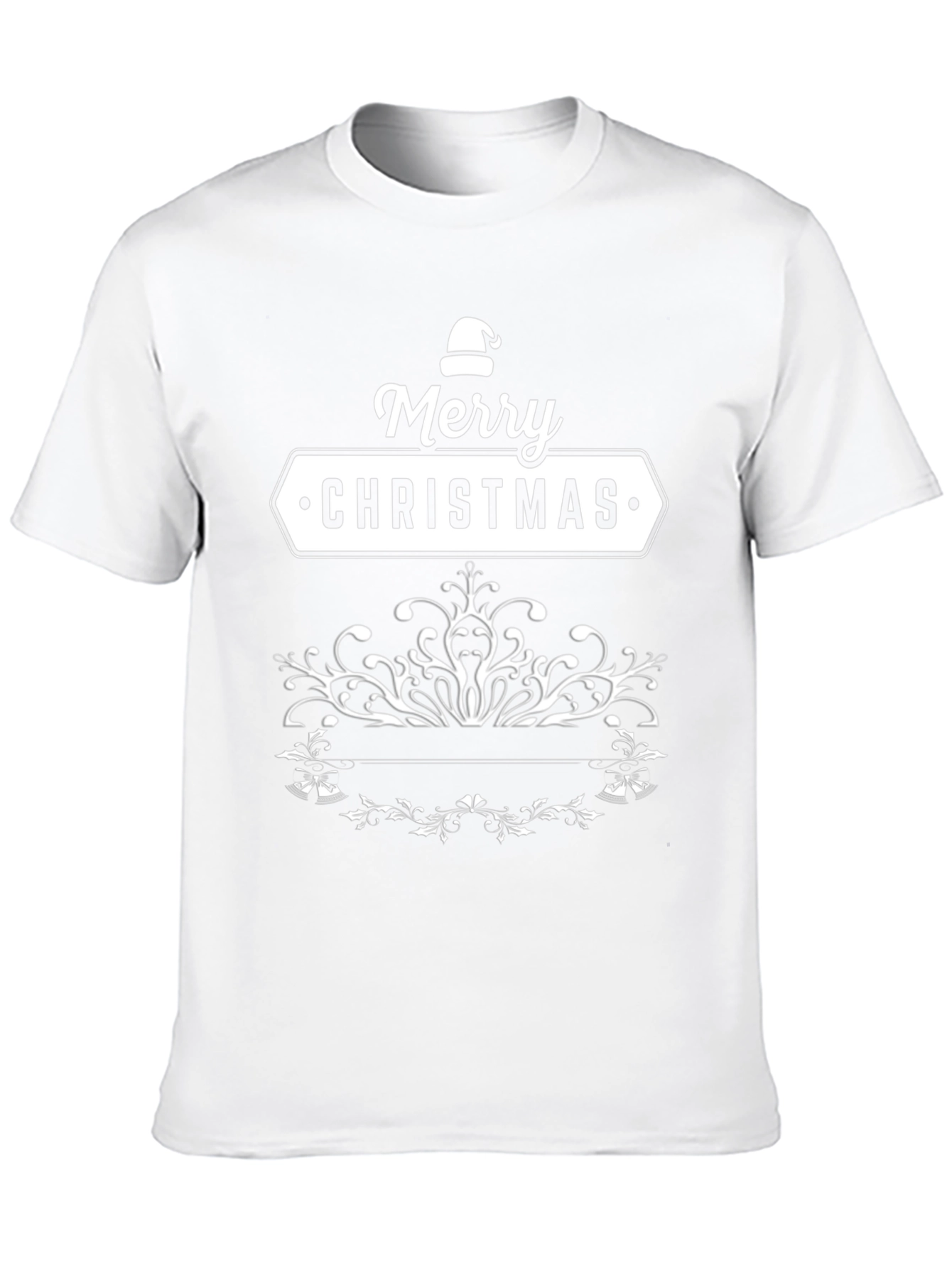 Merry Christmas Black T-Shirt Holiday Tee