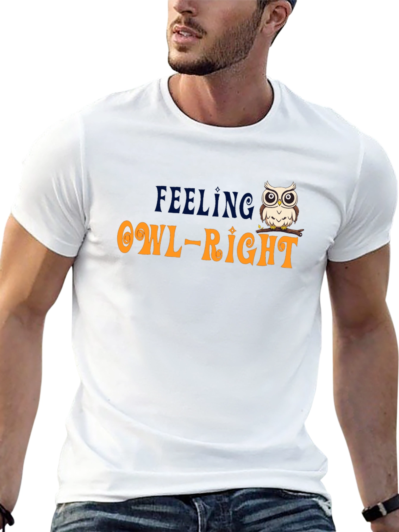 Feeling Owl-Right T-Shirt