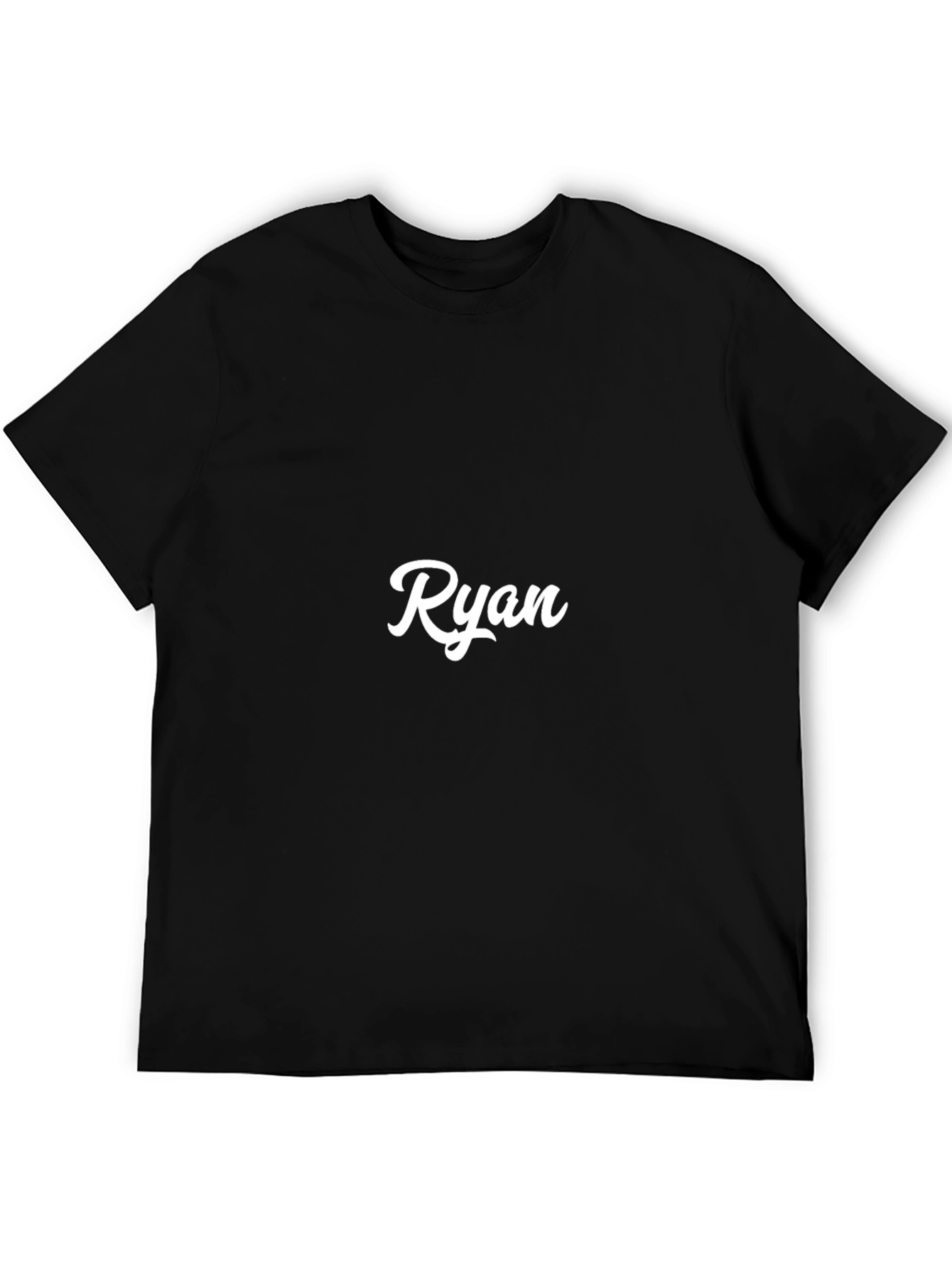 Ryan Personalized Black T-Shirt