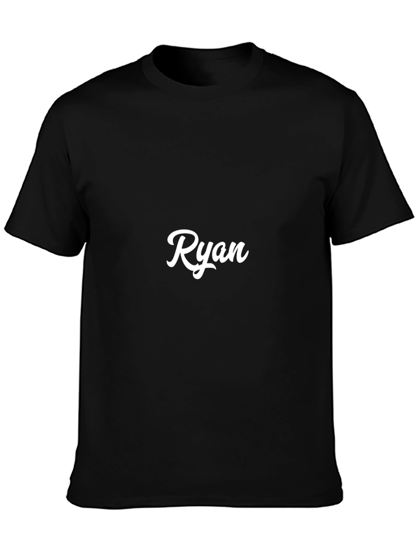 Ryan Personalized Black T-Shirt