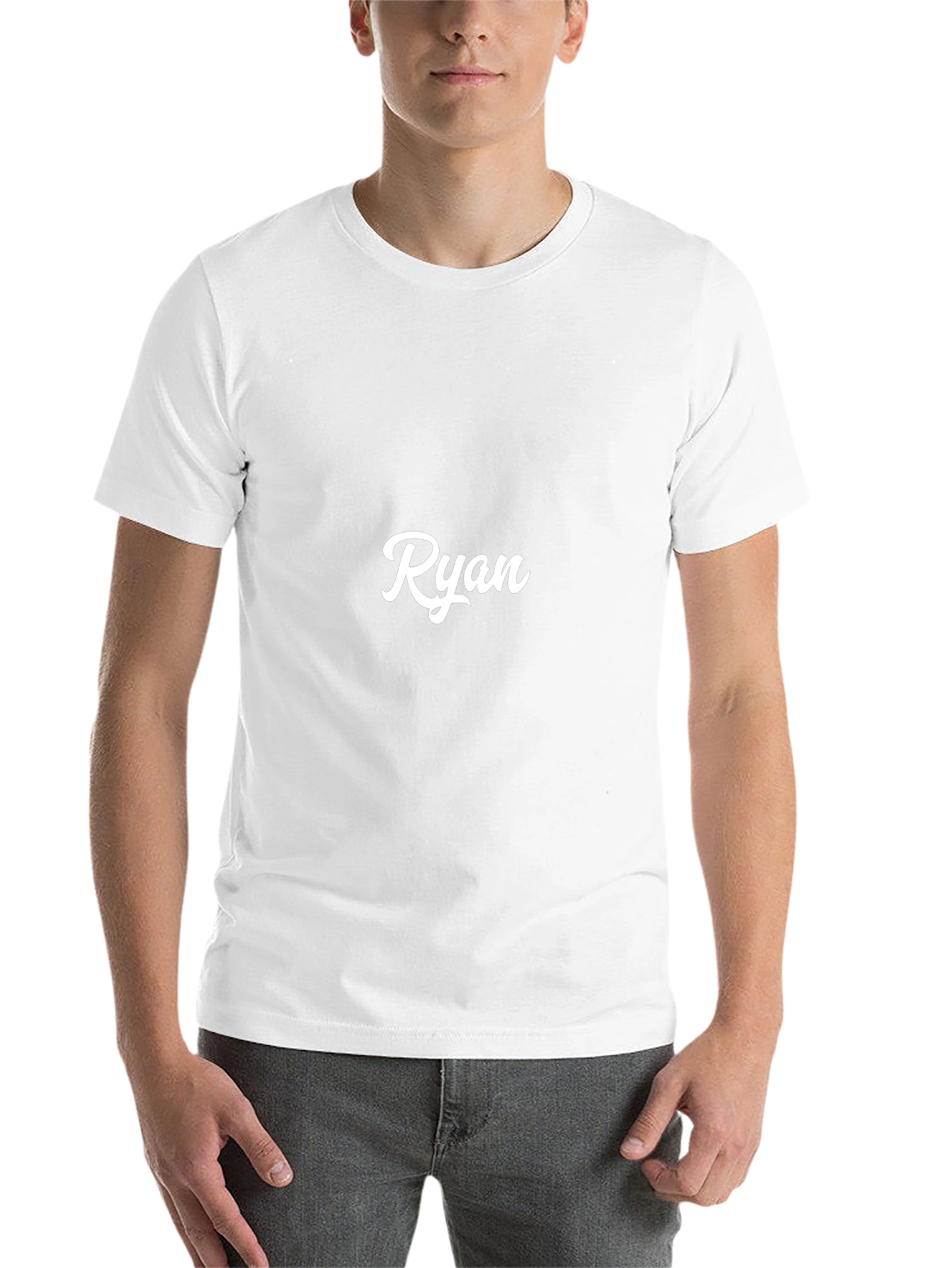 Ryan Personalized Black T-Shirt