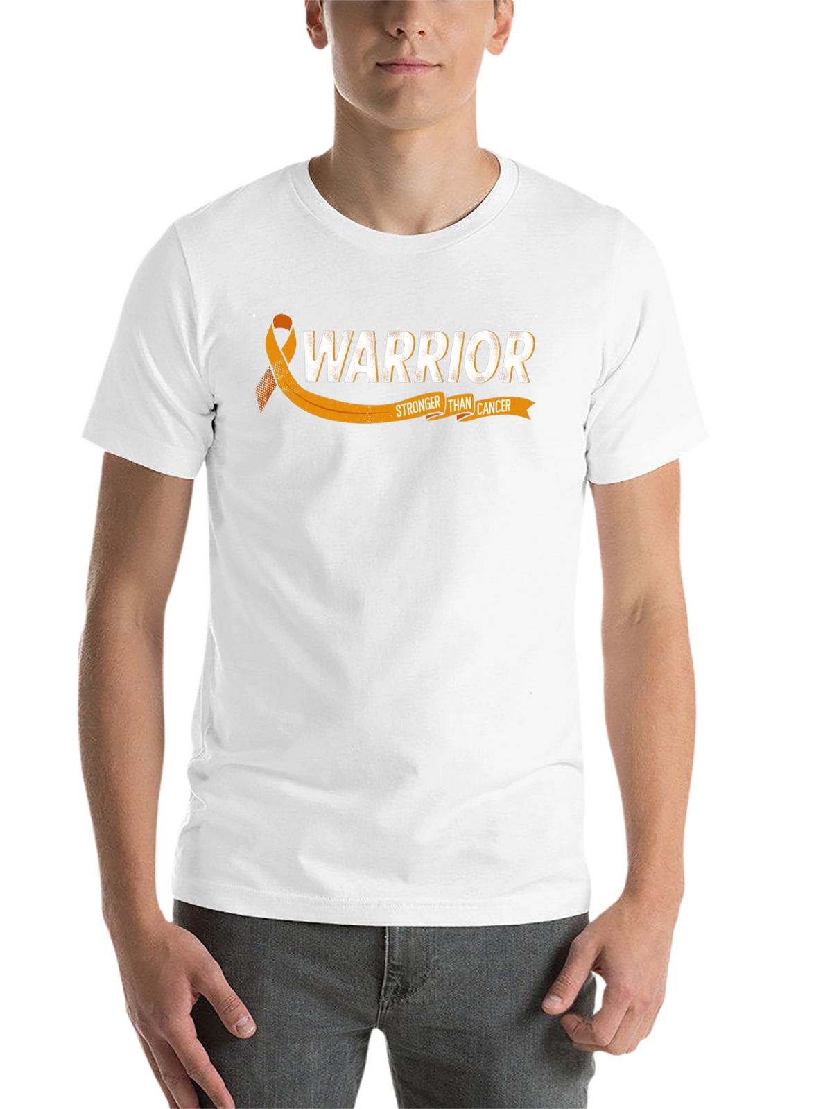 Warrior Stronger Than Cancer Awareness Ribbon T-Shirt