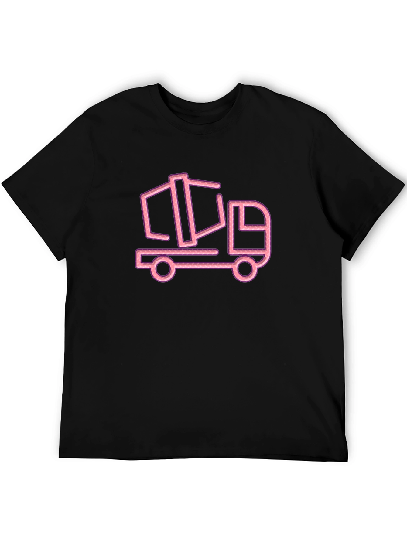Neon Truck Graphic Black T-Shirt